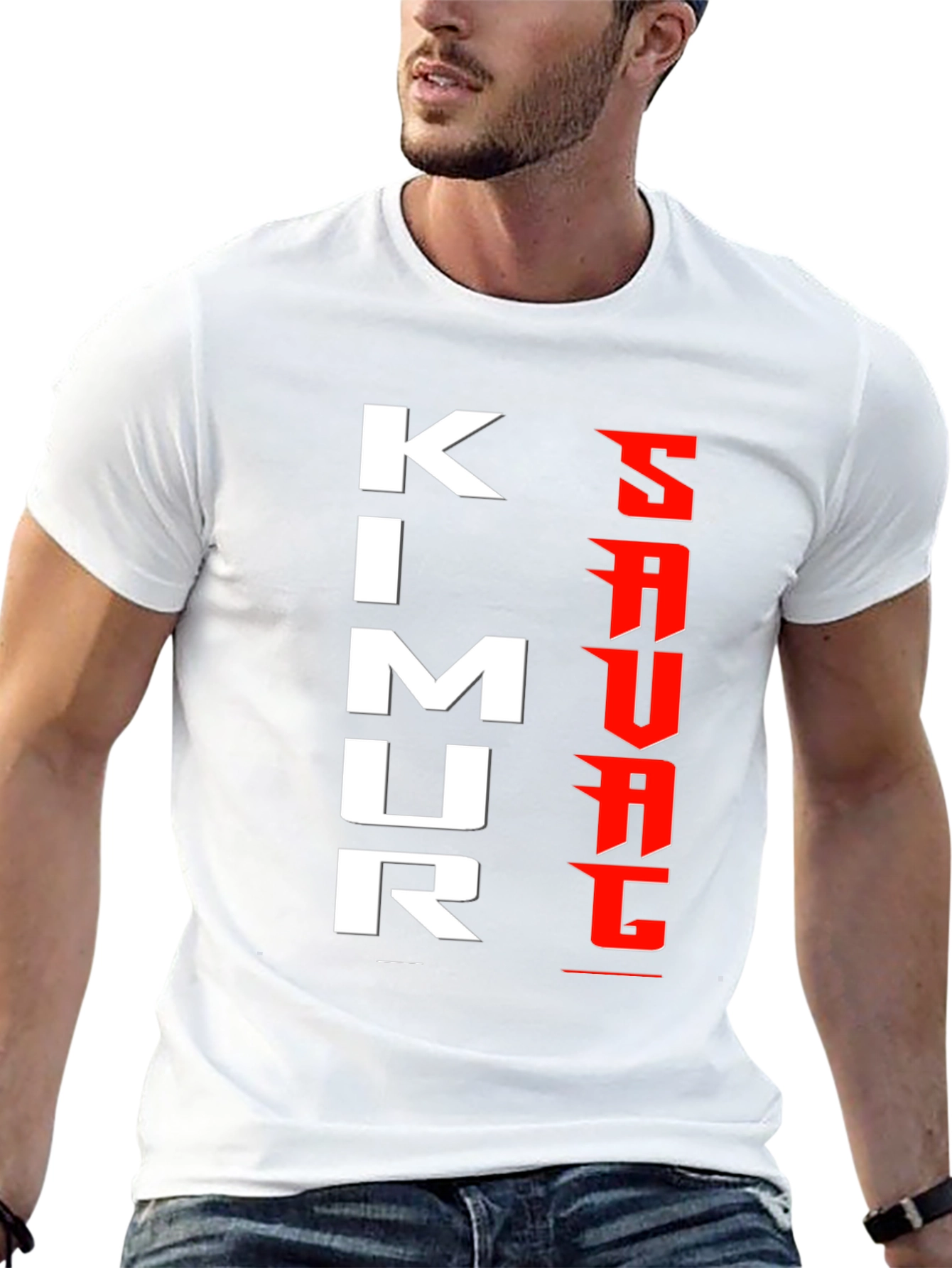 Kimurawear Black T-Shirt with Bold Graphic Design