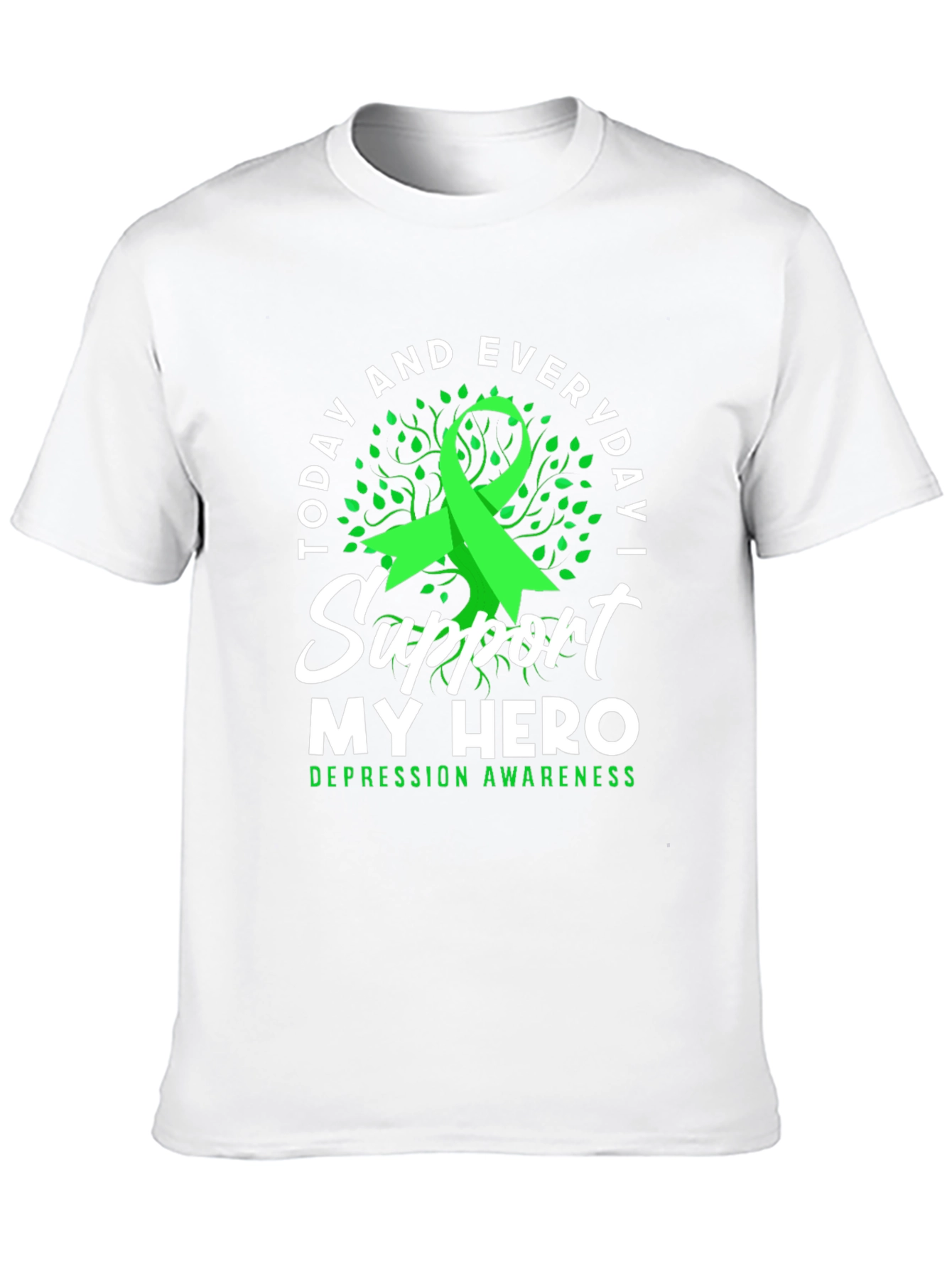 Support My Hero Depression Awareness T-Shirt