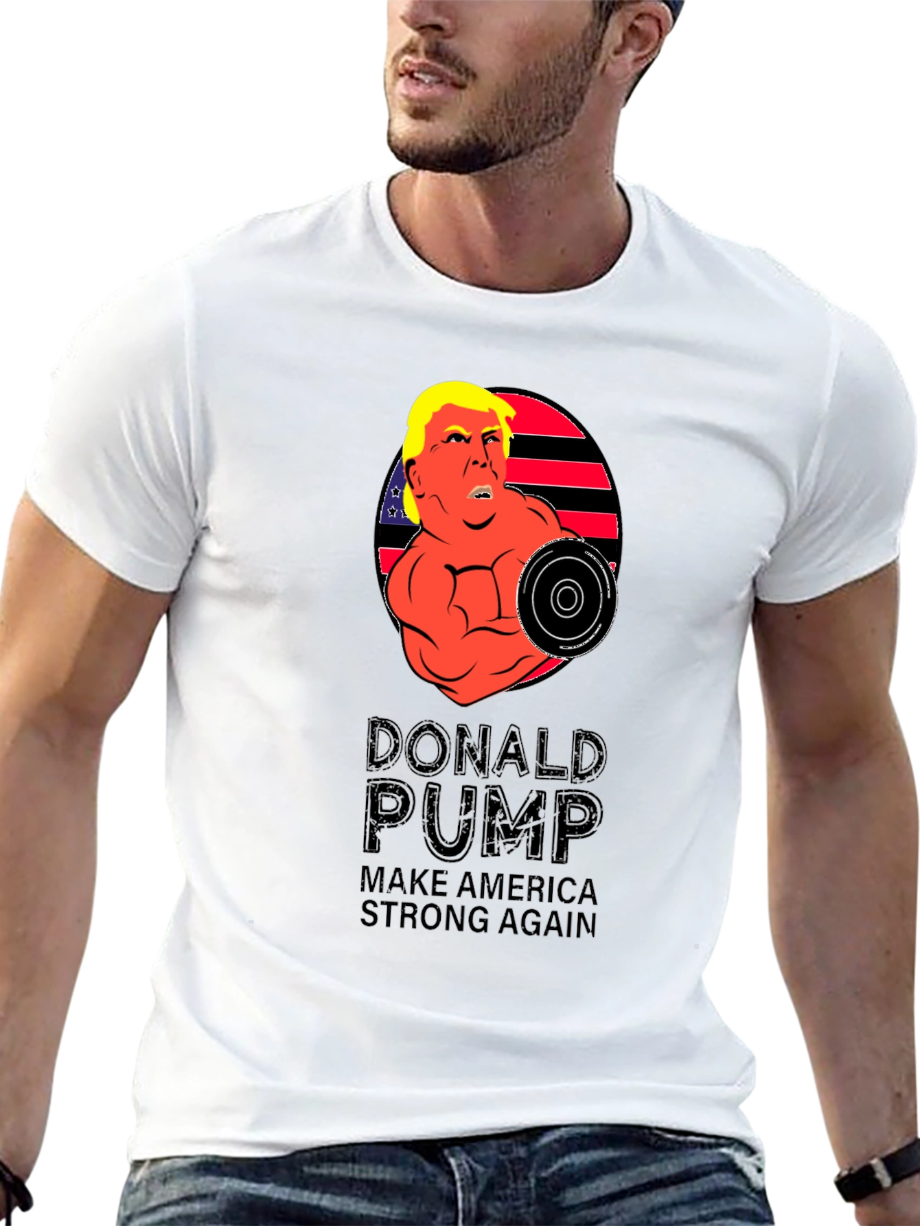 Donald Pump T-Shirt - Make America Strong Again