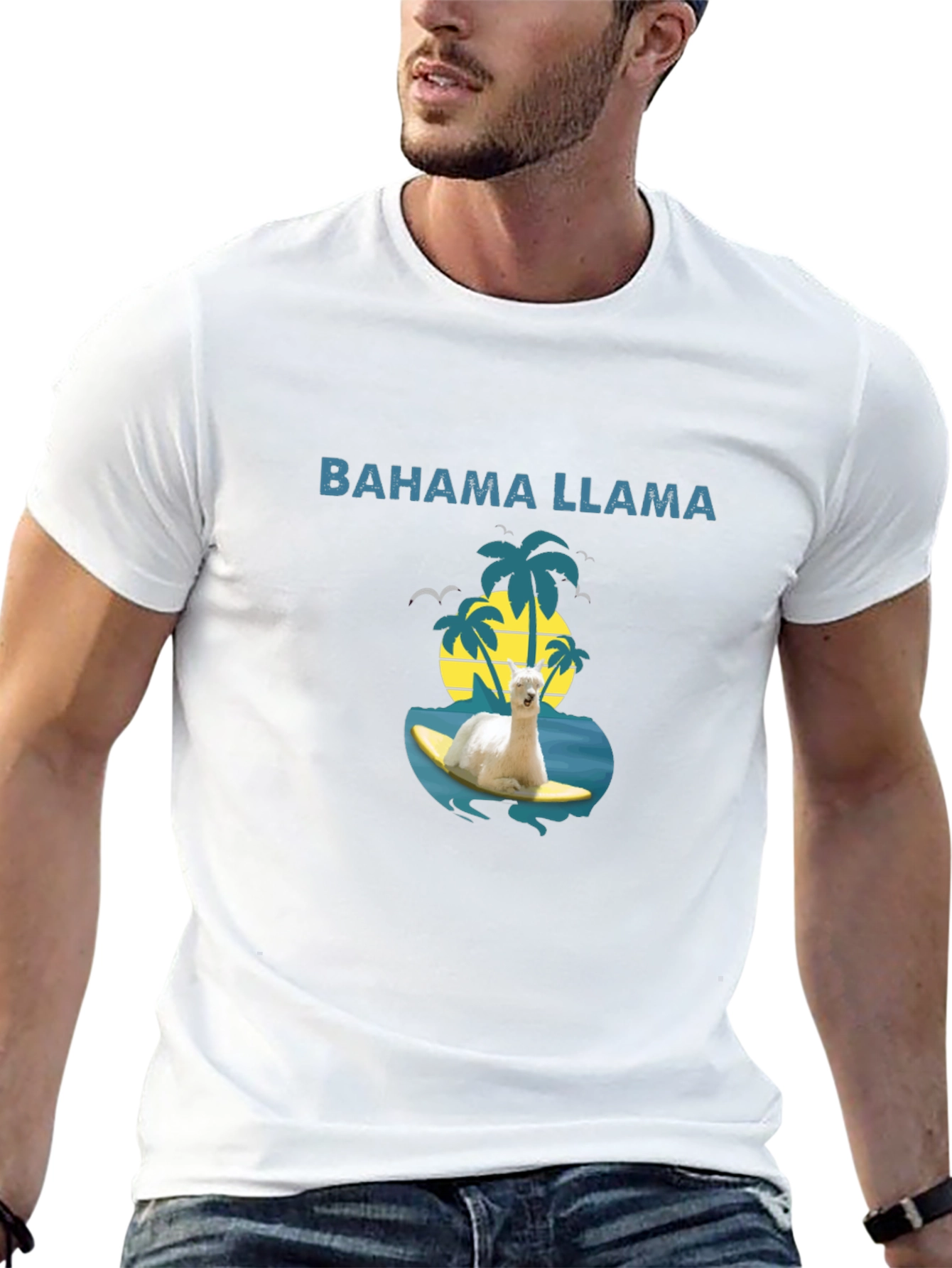Bahama Llama T-Shirt - Surfs Up!