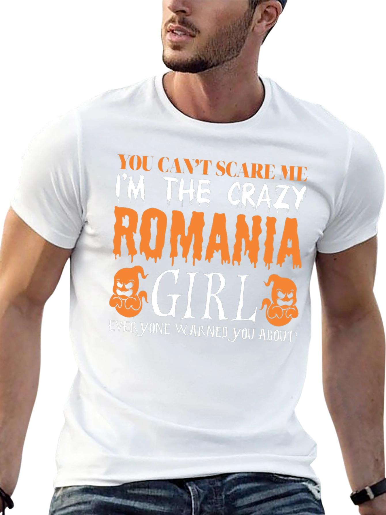 Crazy Romania Girl Halloween T-Shirt