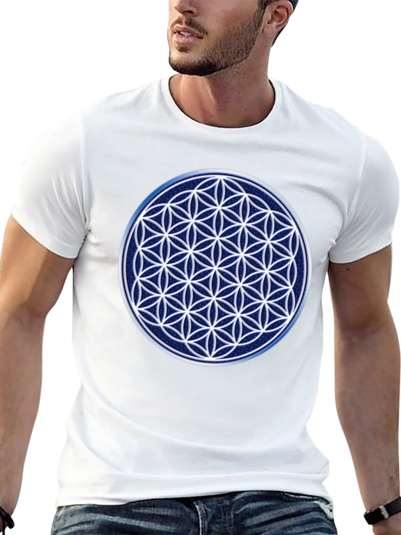 Flower of Life Sacred Geometry Graphic Tee