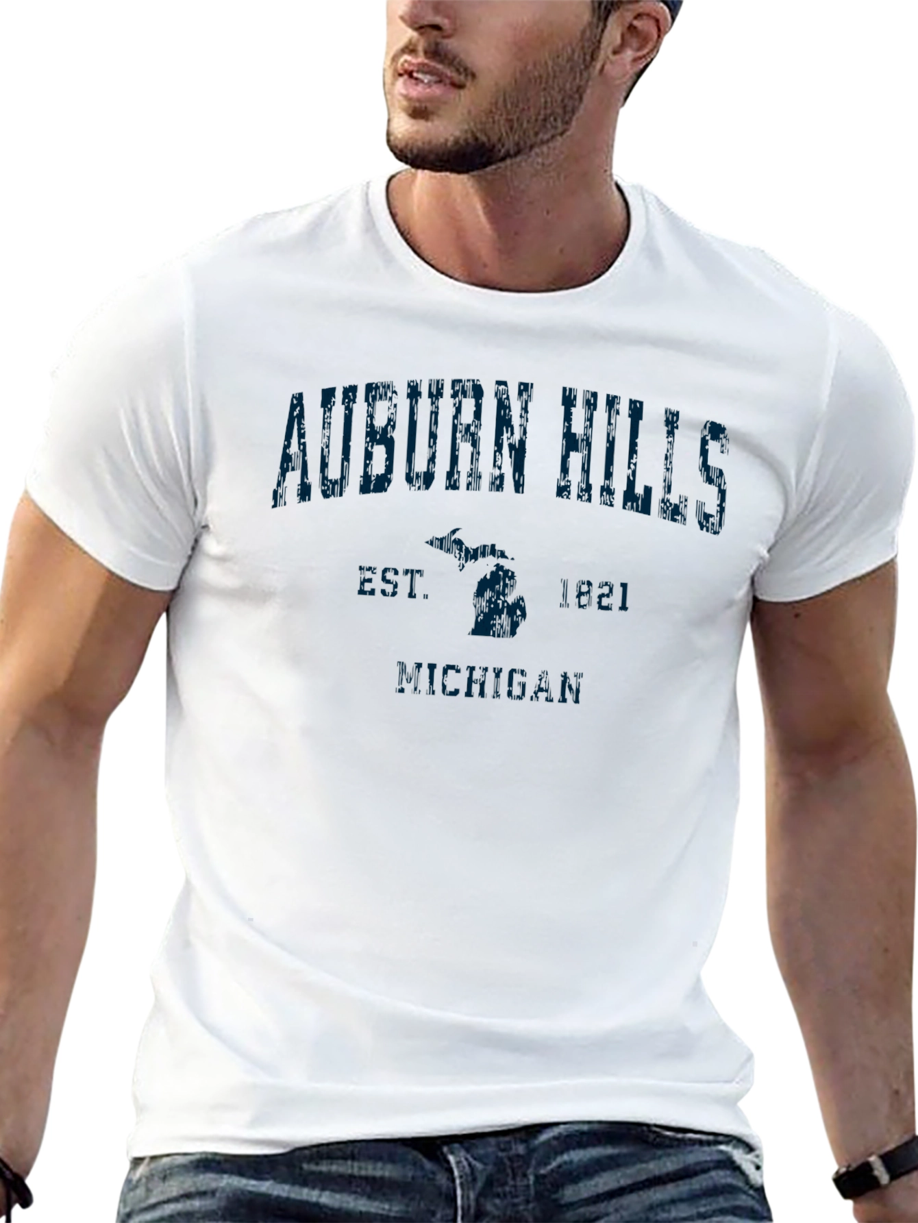 Auburn Hills Michigan Est 1881 Graphic T-Shirt