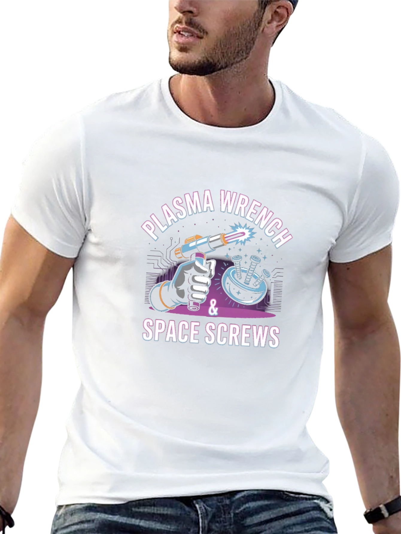 Plasma Wrench & Space Screws Graphic Tee
