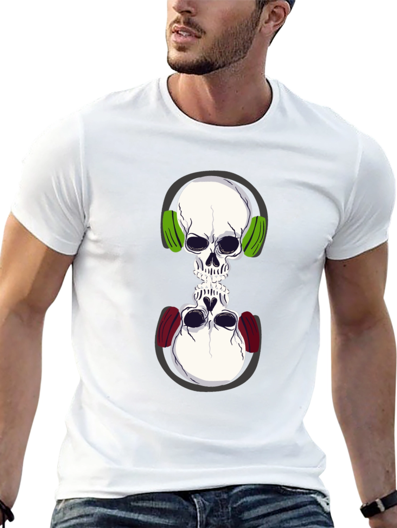 Skull DJ T-Shirt - Double Vision
