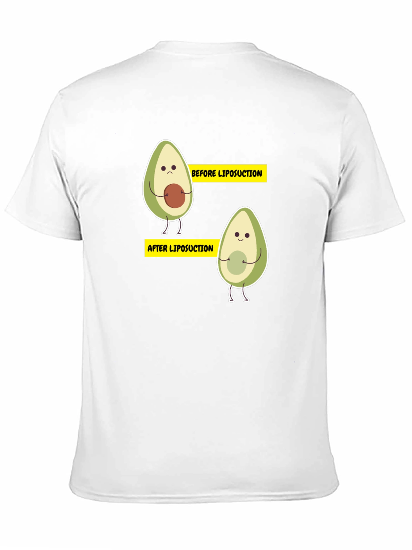 Avocado Liposuction Funny Black T-Shirt