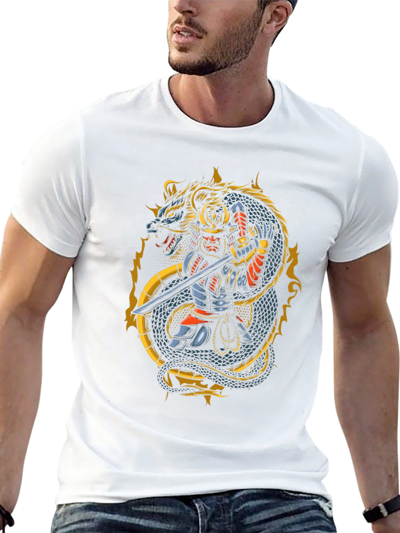 Samurai Dragon Graphic Tee