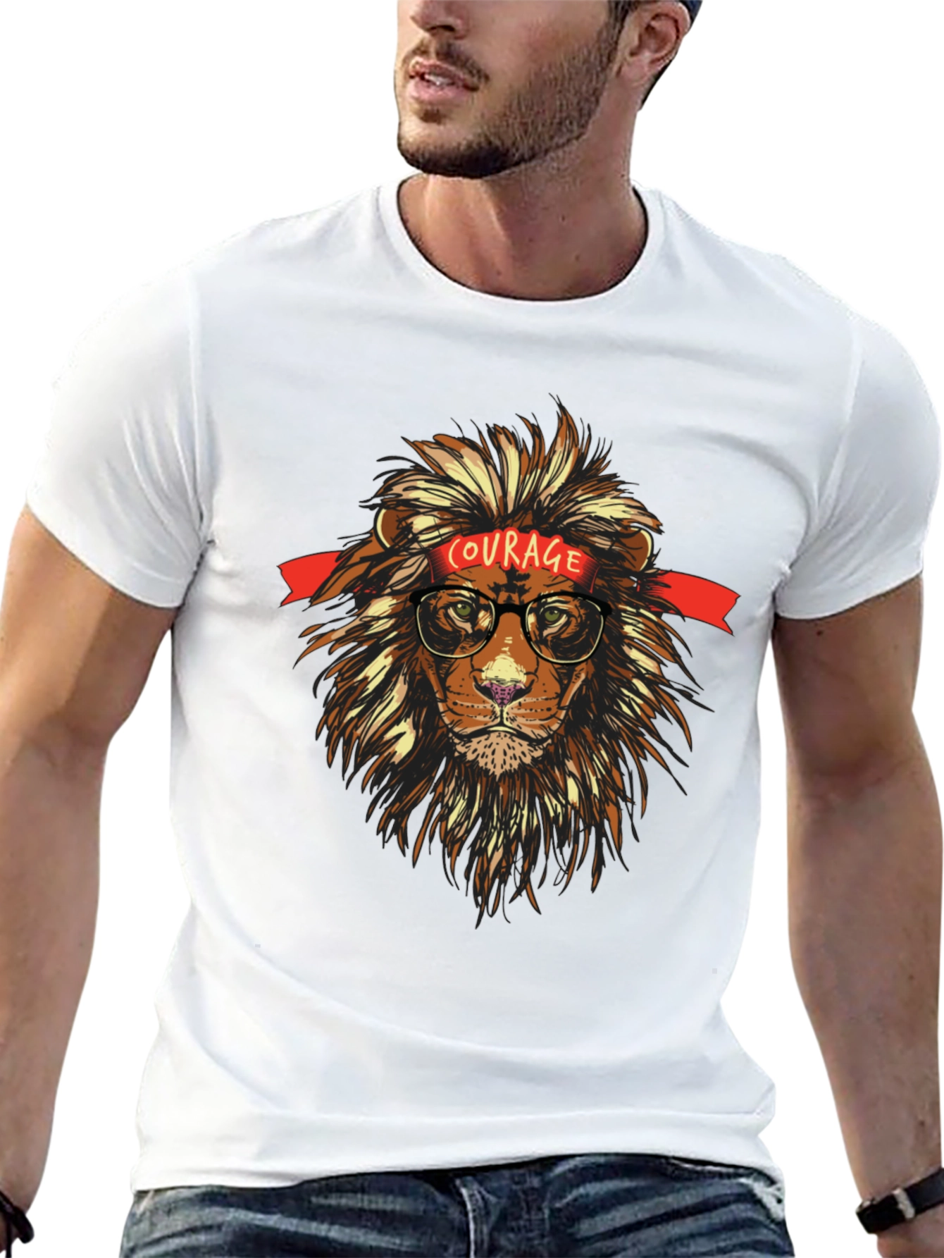 Courage Lion Graphic Tee