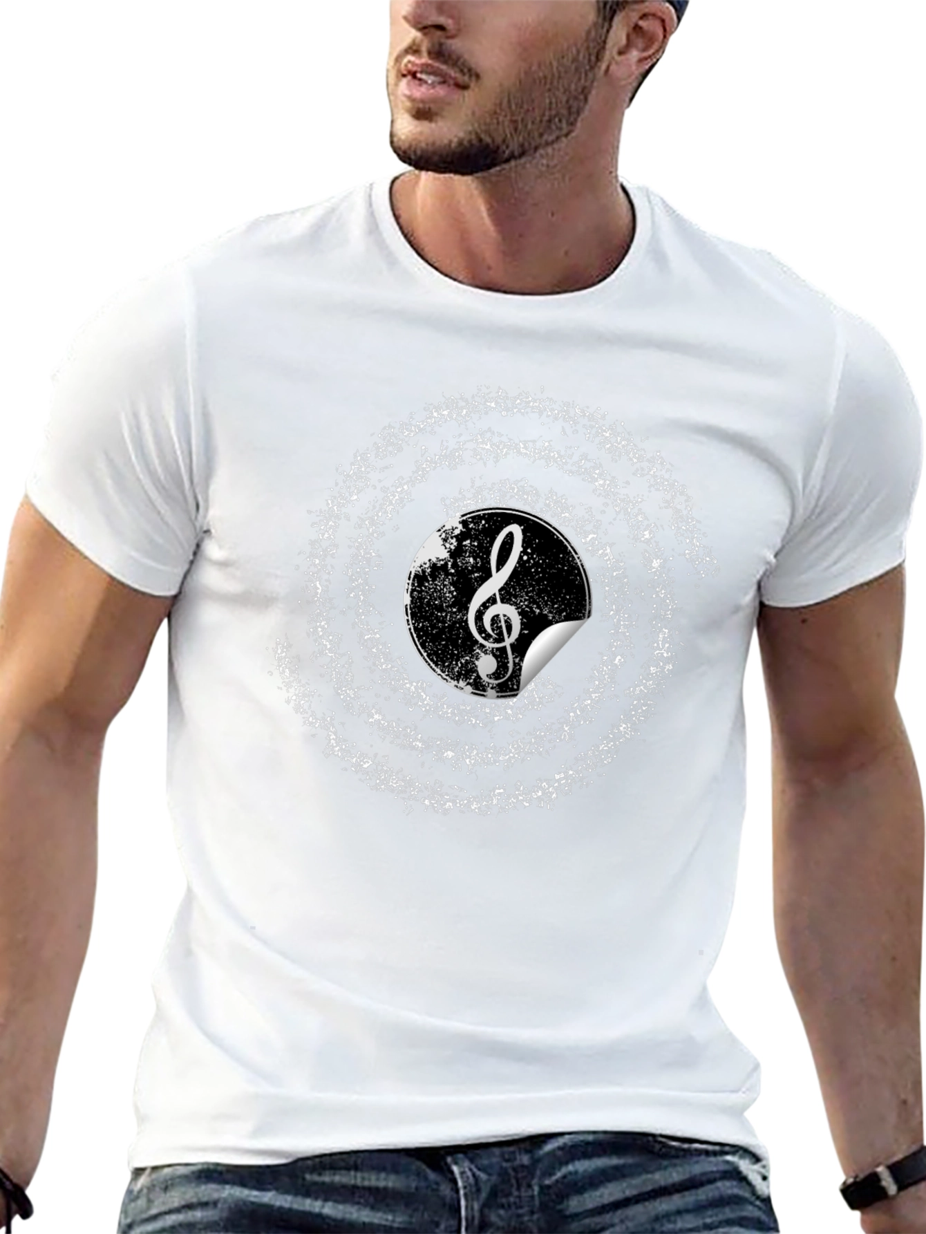 Musical Note Graphic T-Shirt
