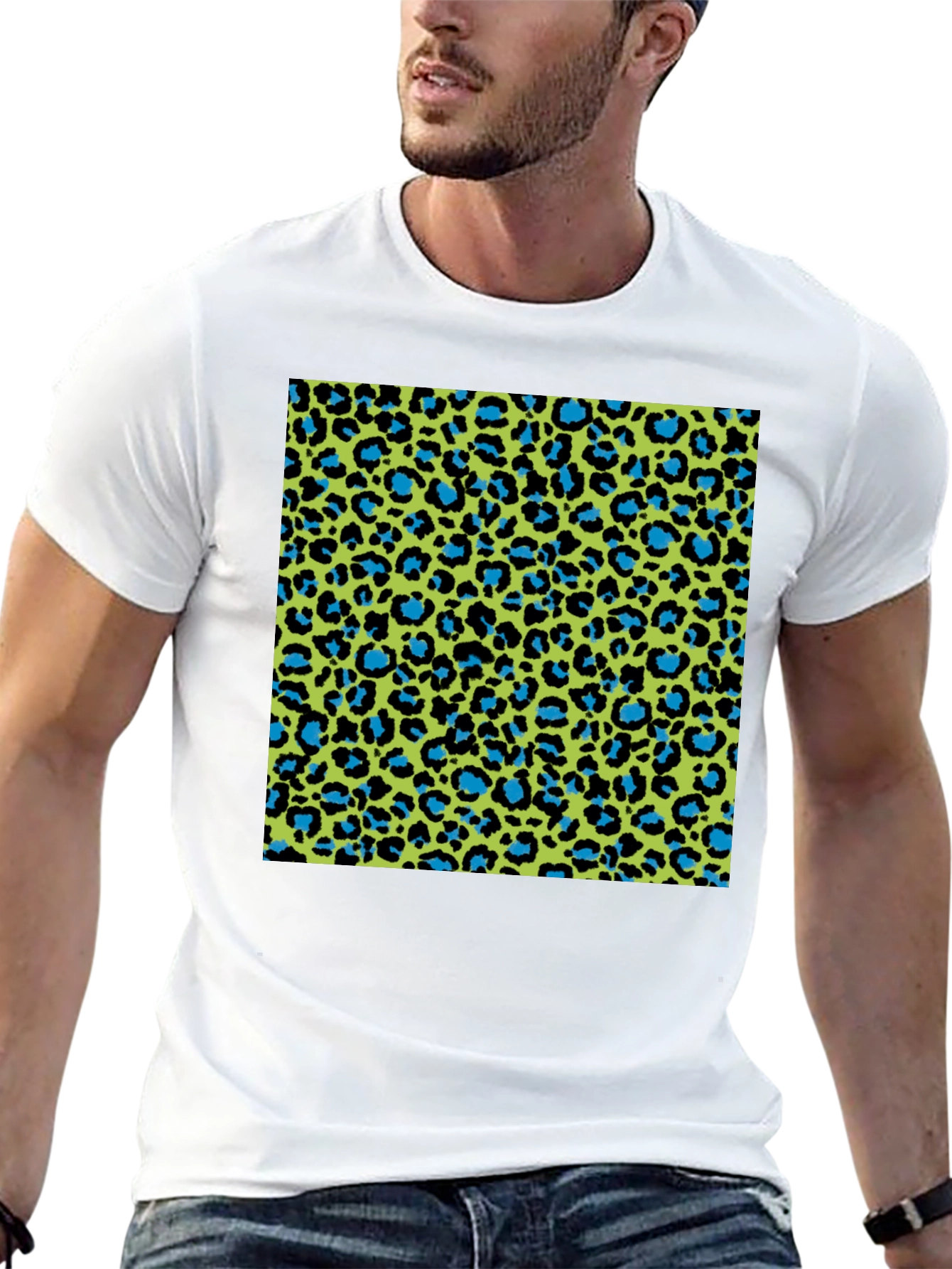 Vibrant Leopard Print T-Shirt - Bold Style