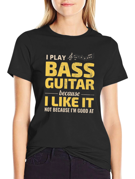 Bass Guitar Player Graphic T-Shirt