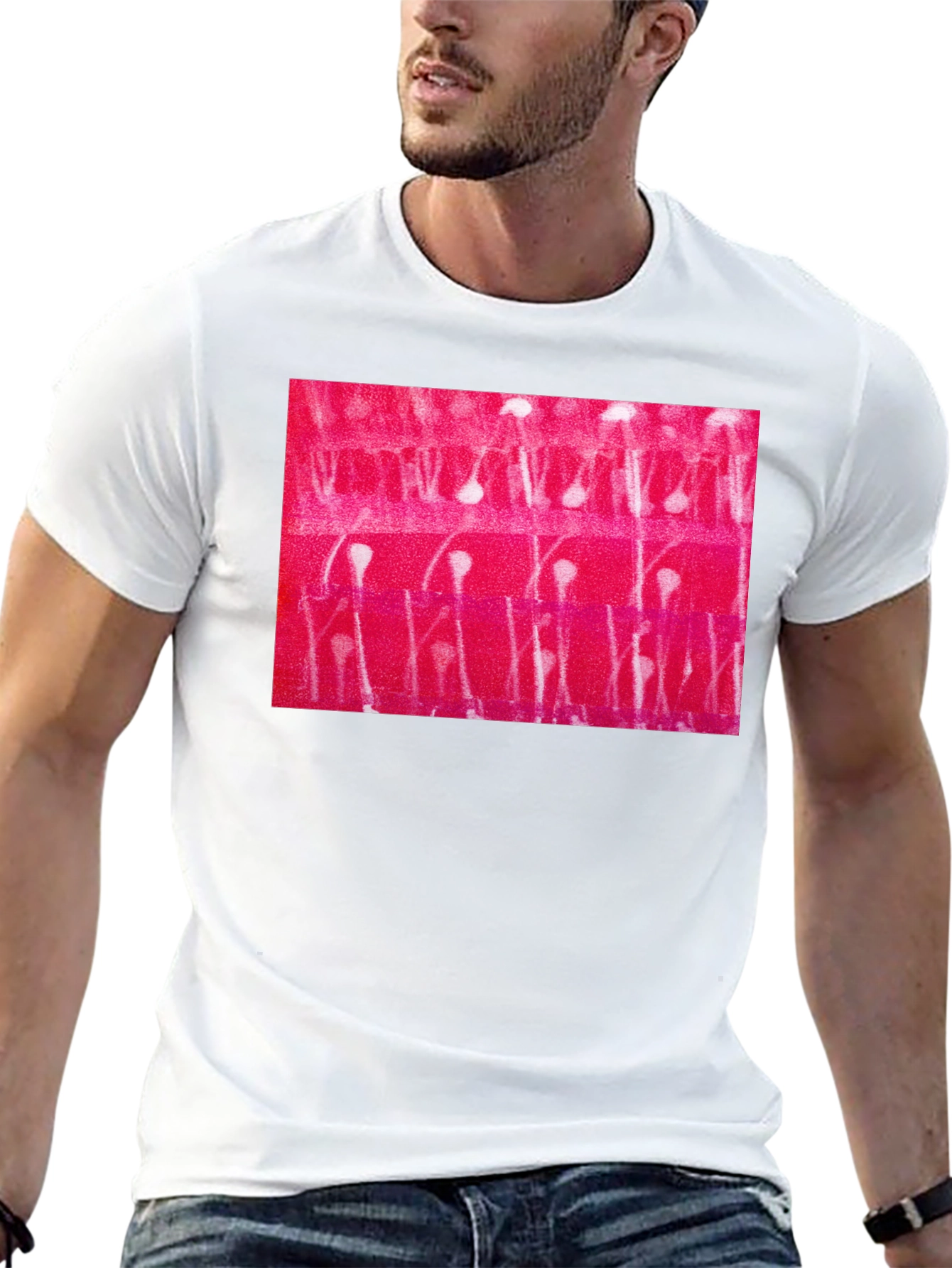 Abstract Patterned Black T-Shirt