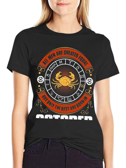 October Zodiac Graphic T-Shirt
