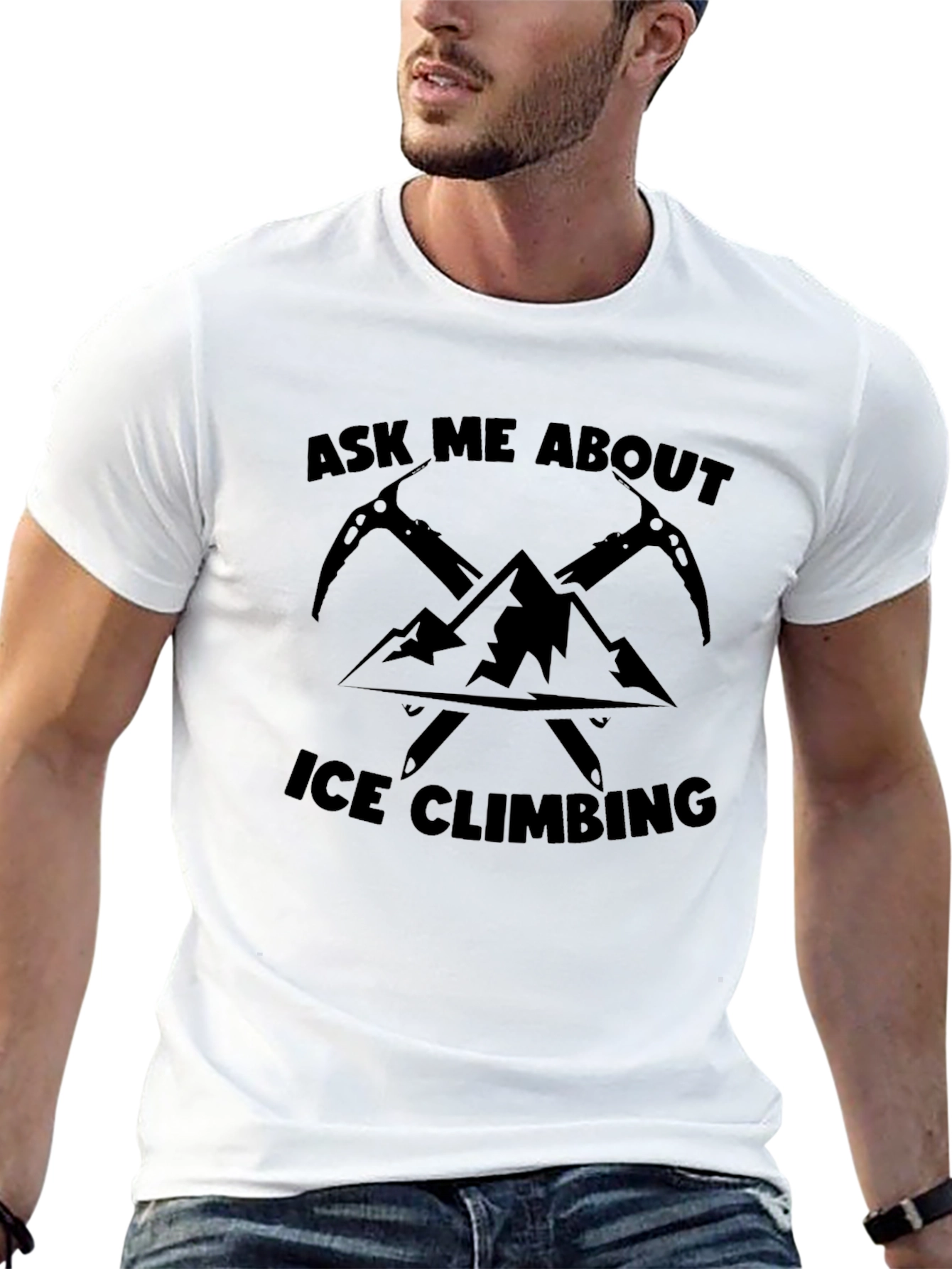 Ice Climbing T-Shirt: Mountain Adventure Tee for Climbers