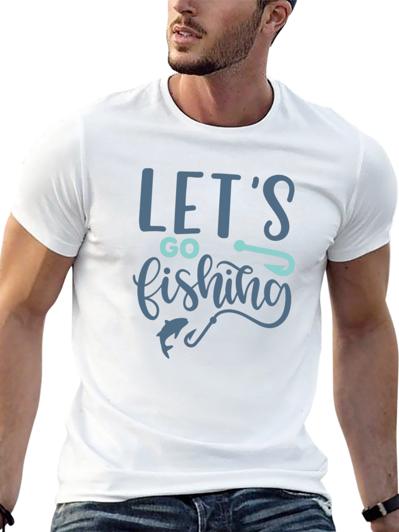 Lets Go Fishing Graphic T-Shirt