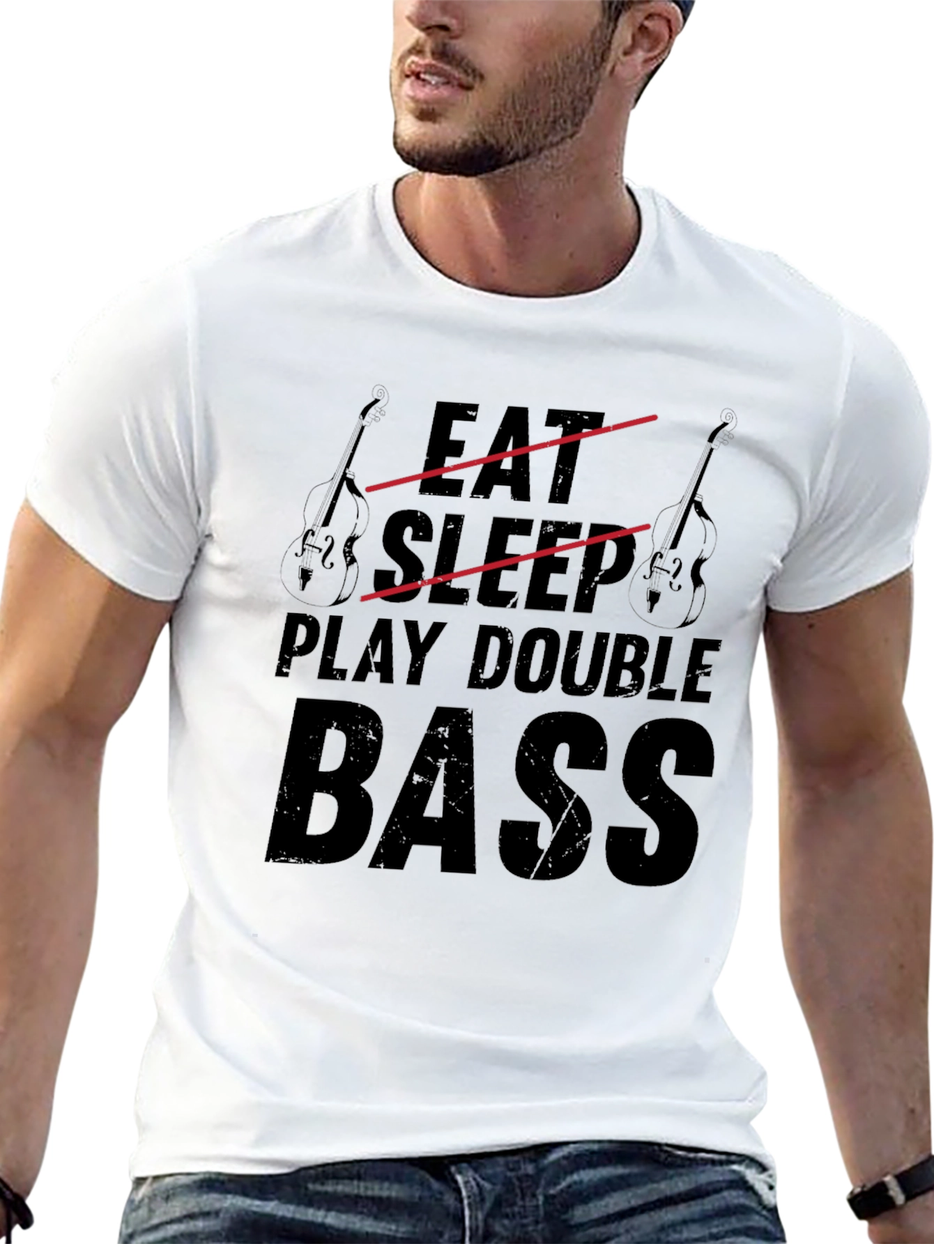 Eat Sleep Play Double Bass Graphic Tee