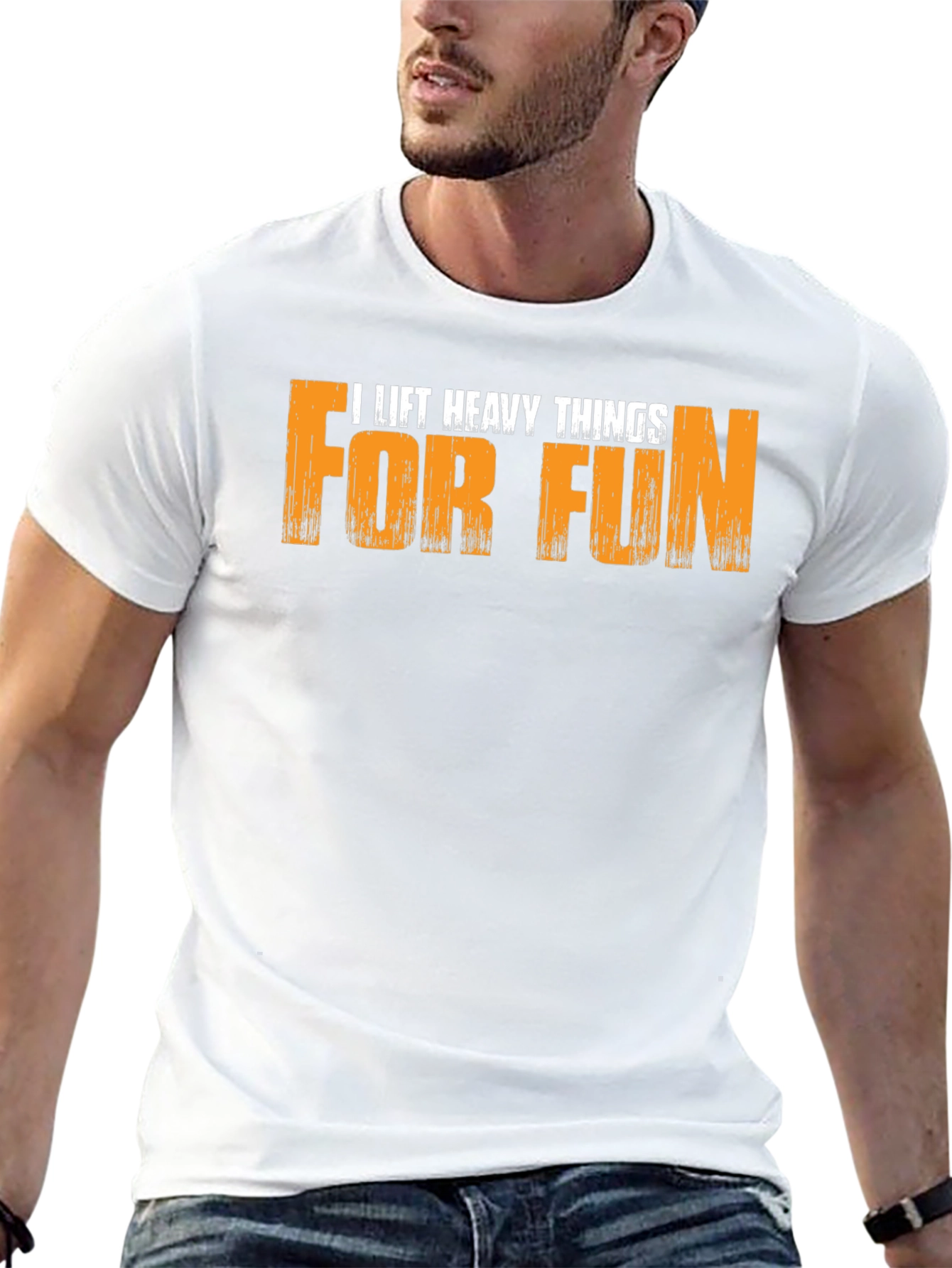 I Lift Heavy Things For Fun Black T-Shirt