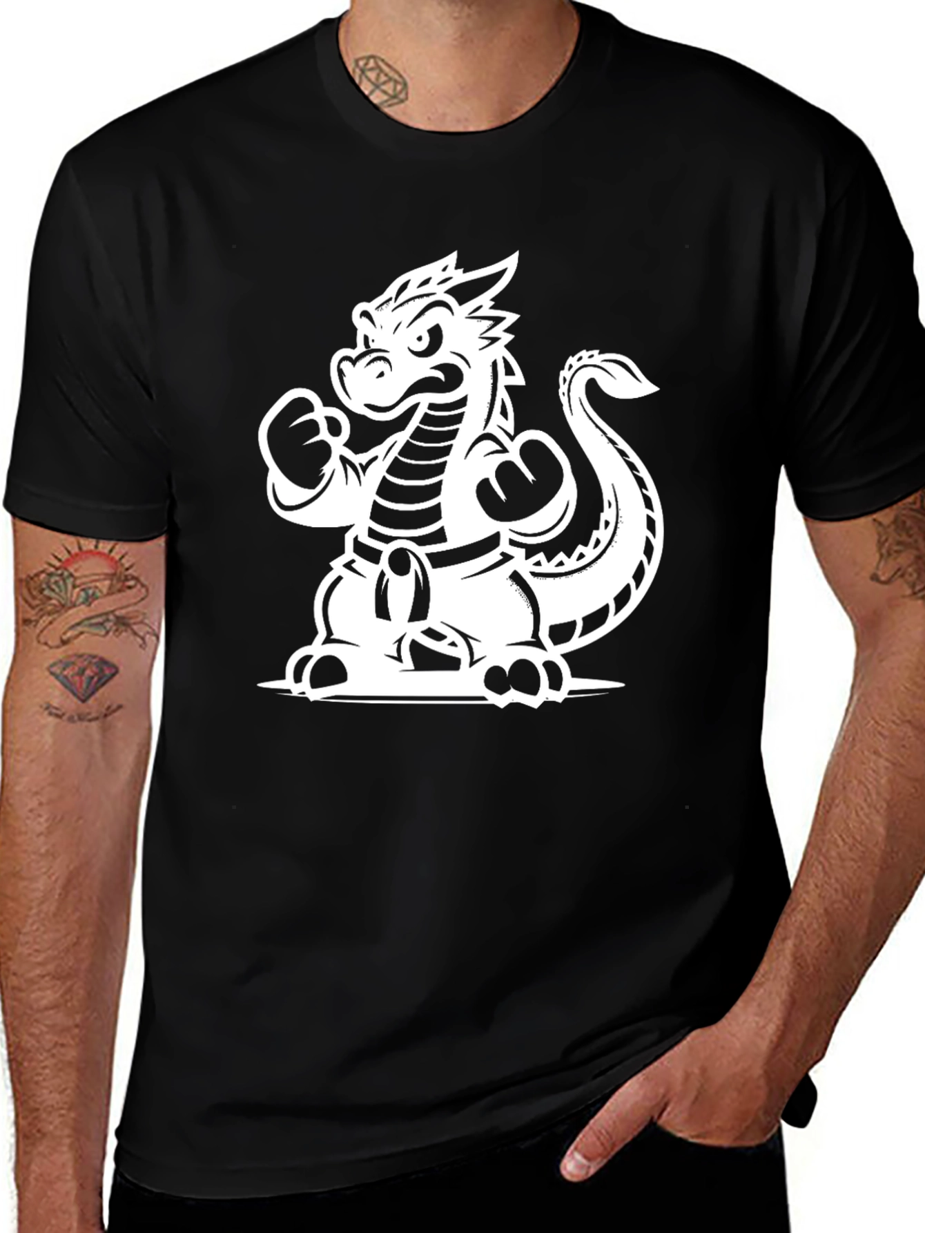 Black Dragon Boxer T-Shirt