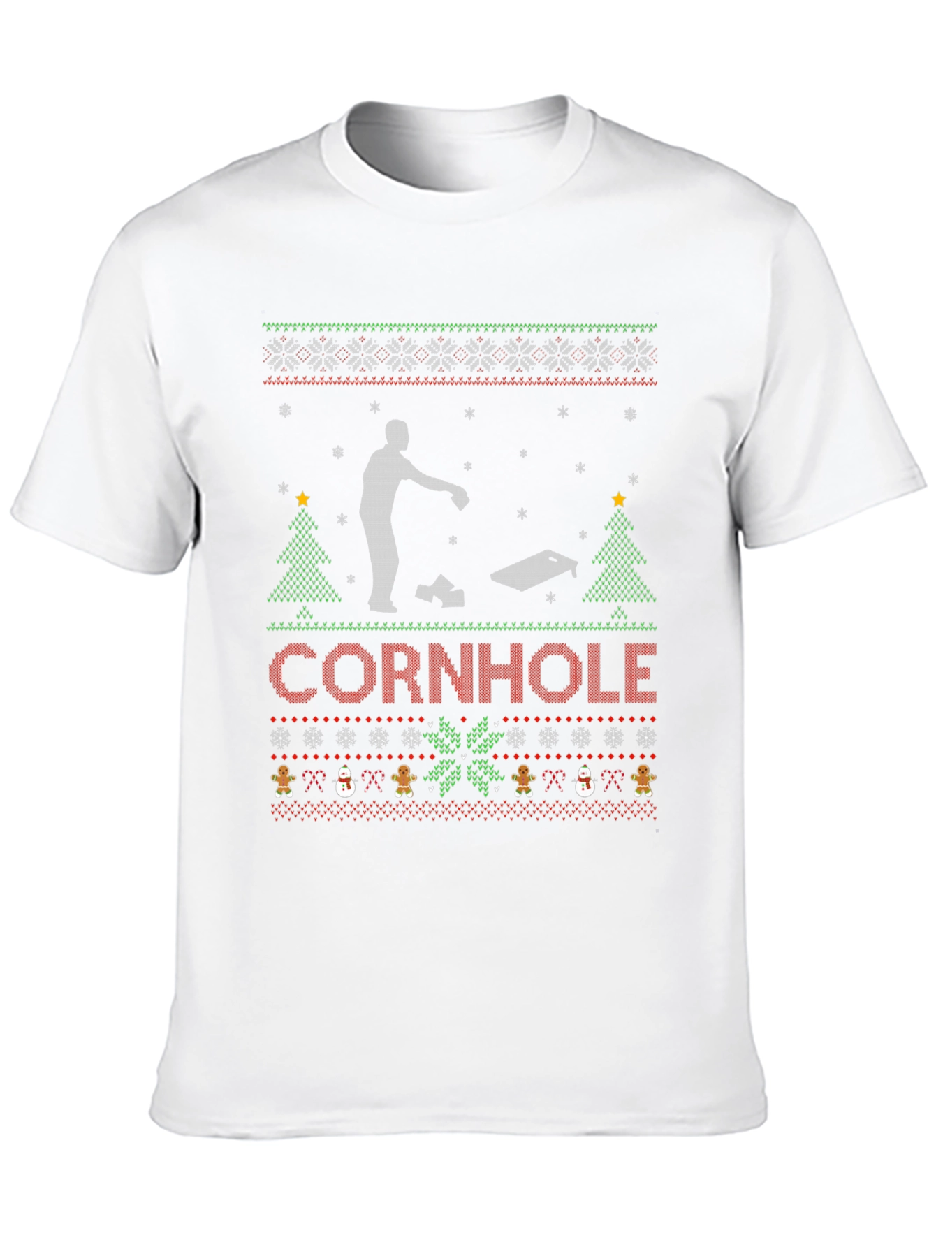 Festive Cornhole Ugly Christmas Sweater T-Shirt