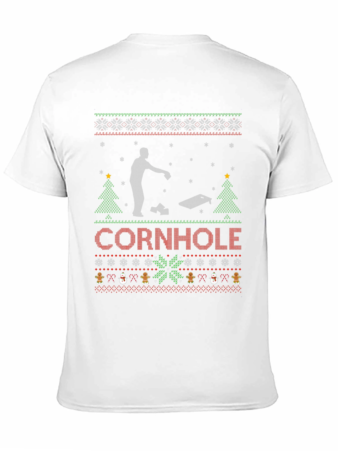 Festive Cornhole Ugly Christmas Sweater T-Shirt