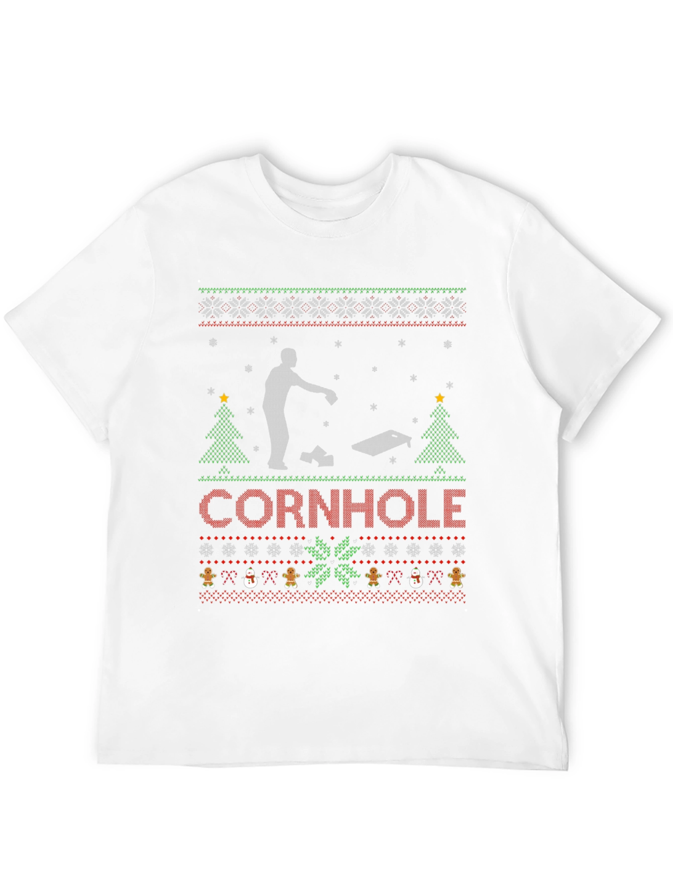 Festive Cornhole Ugly Christmas Sweater T-Shirt
