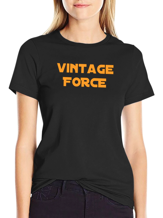 Vintage Force Graphic T-Shirt - Black