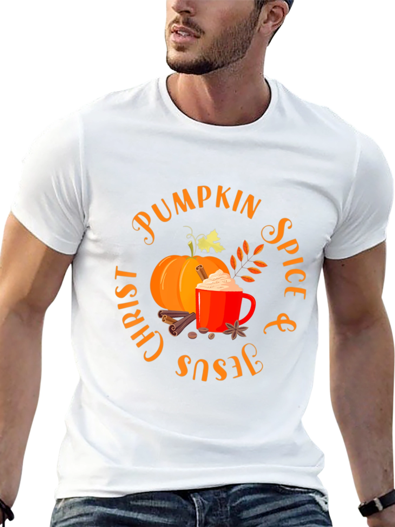 Pumpkin Spice Christ & Jesus Shirt