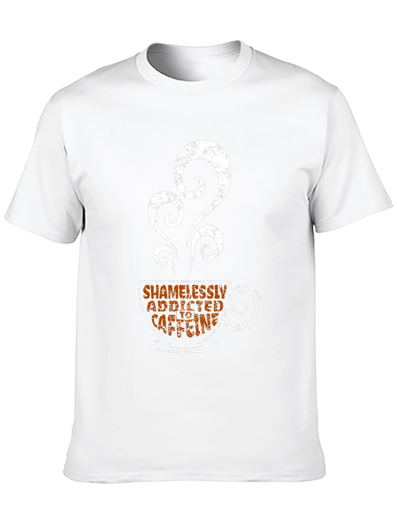Shamelessly Addicted to Caffeine Black T-Shirt
