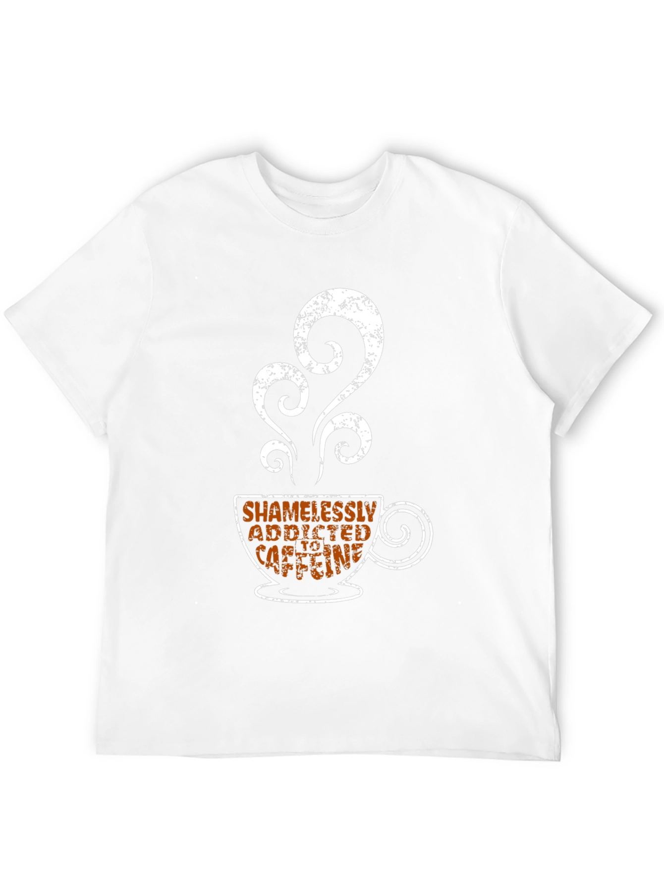 Shamelessly Addicted to Caffeine Black T-Shirt