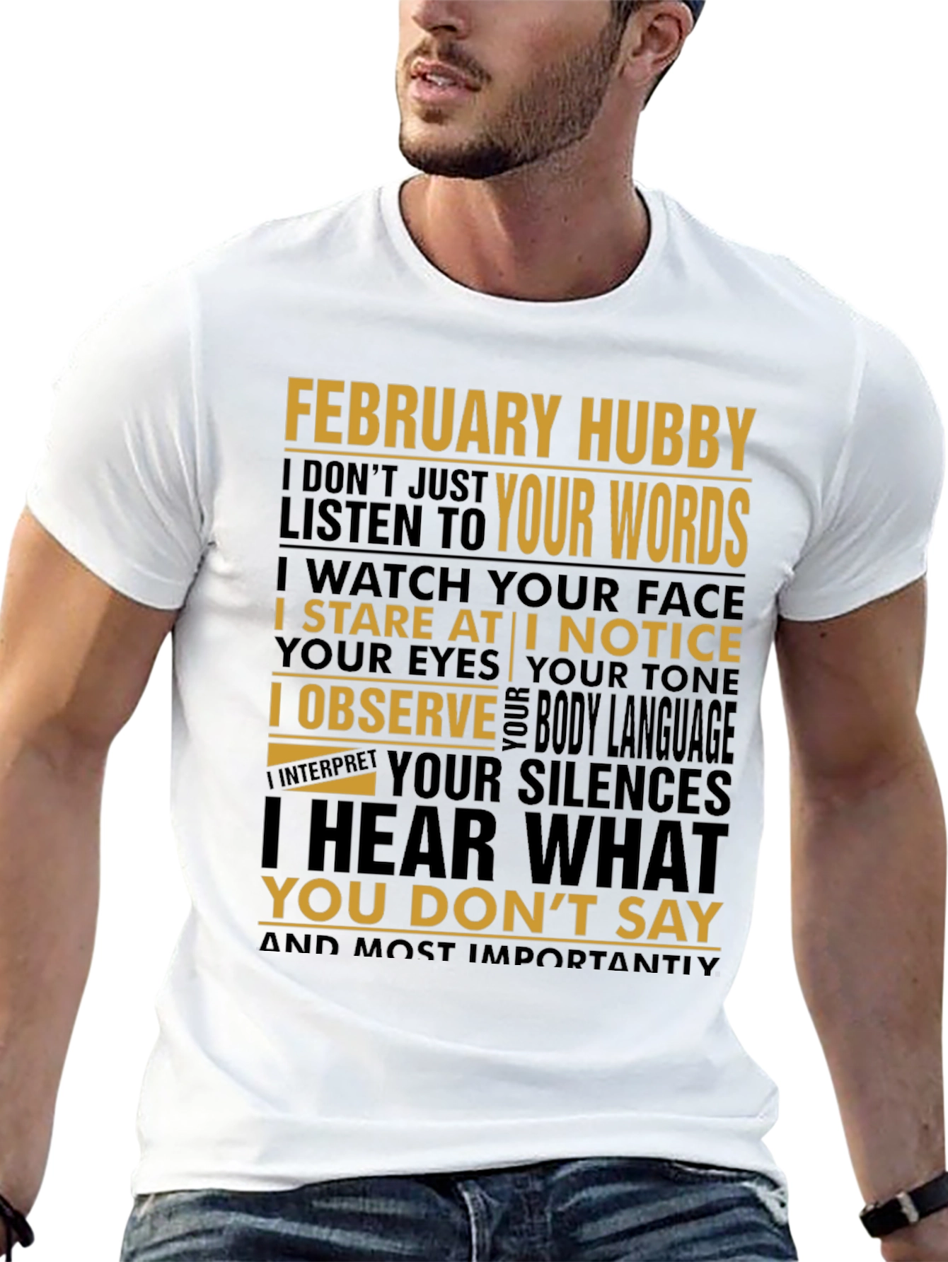February Hubby Graphic T-Shirt