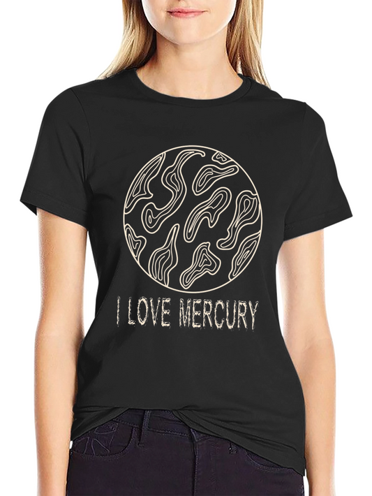 I Love Mercury Planet Graphic T-Shirt
