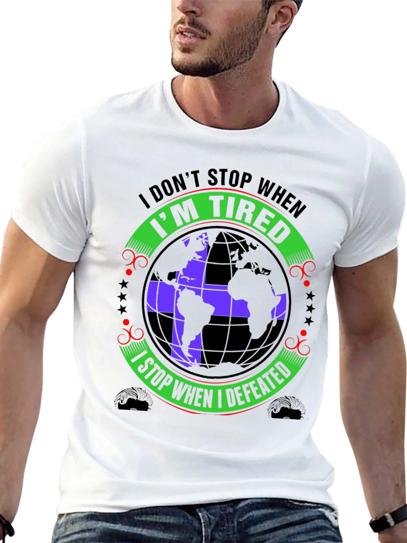 Tired Defeated Graphic T-Shirt