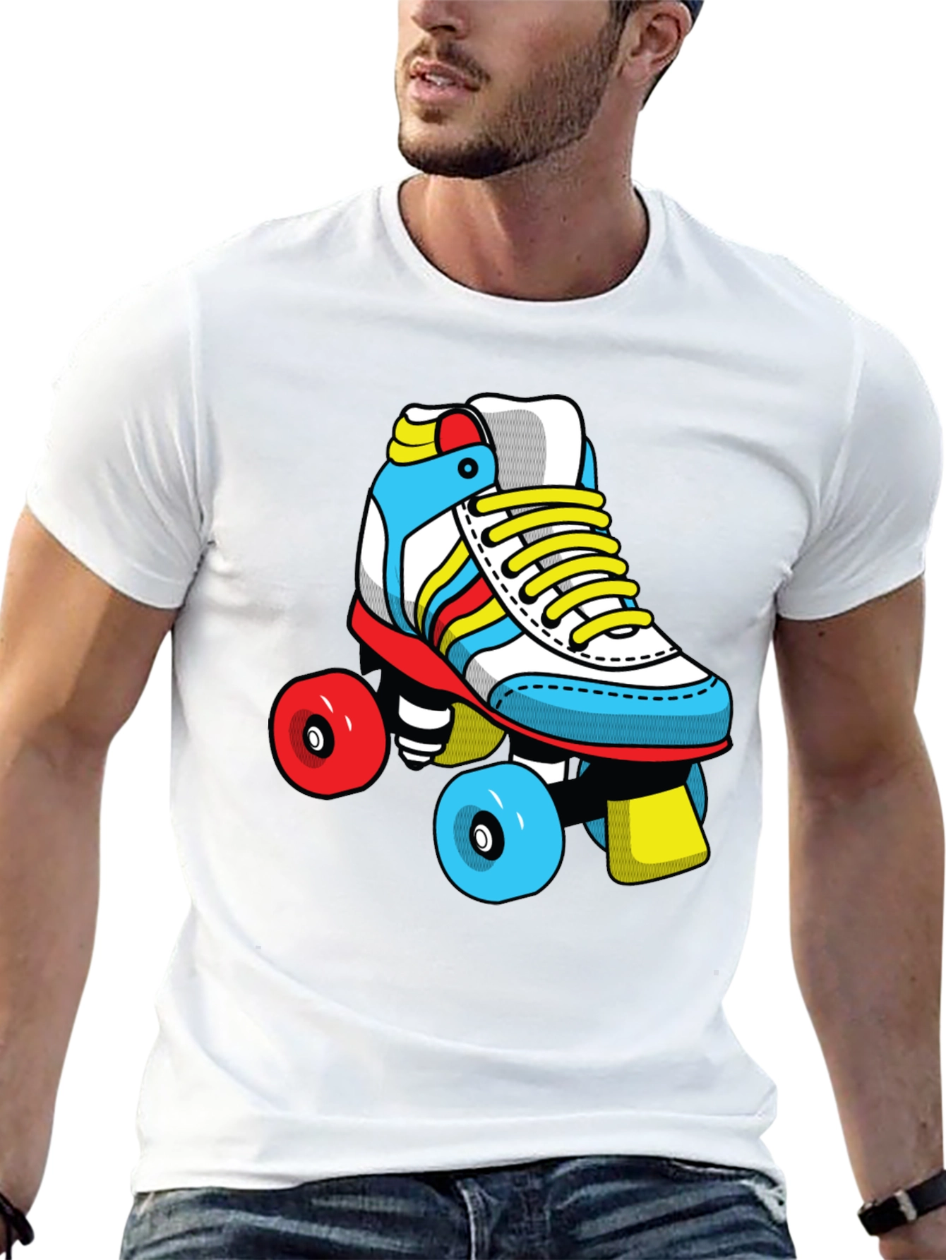 Retro Roller Skate Graphic T-Shirt