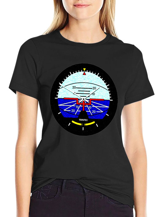 Attitude Indicator Graphic Tee - Pilot Aviation Shirt