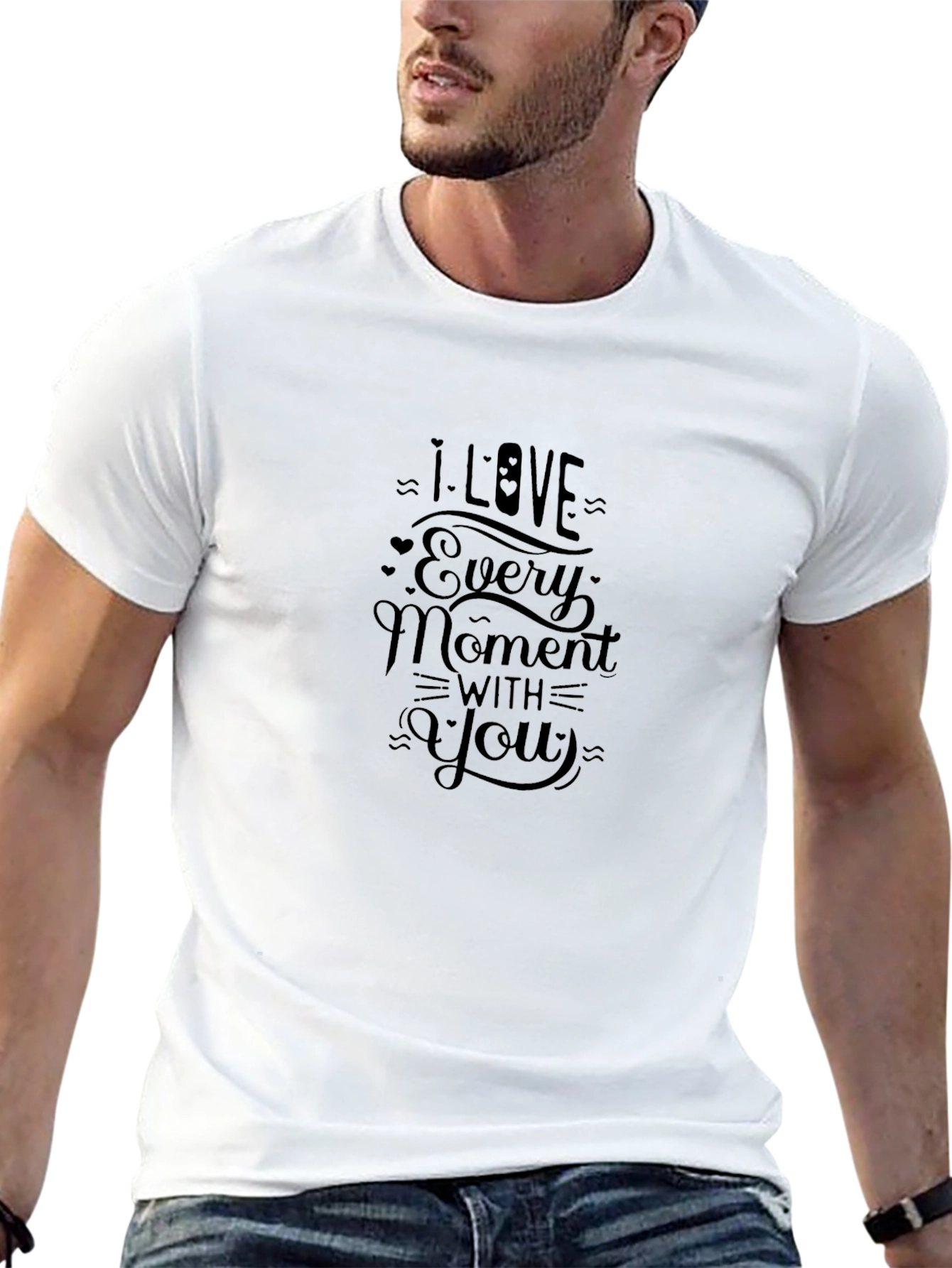 I Love Every Moment with You - Black T-Shirt