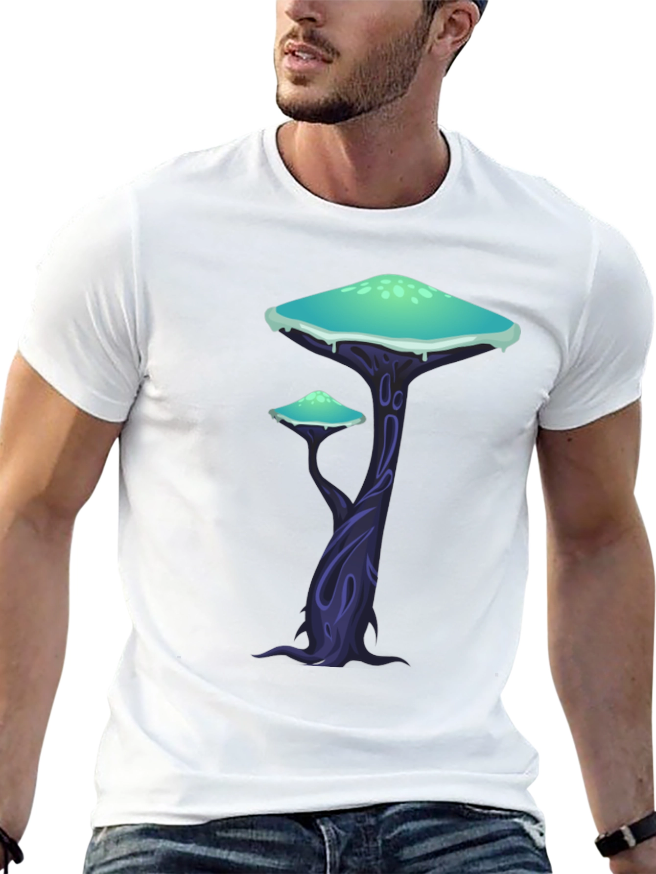 Mushroom Forest Graphic T-Shirt