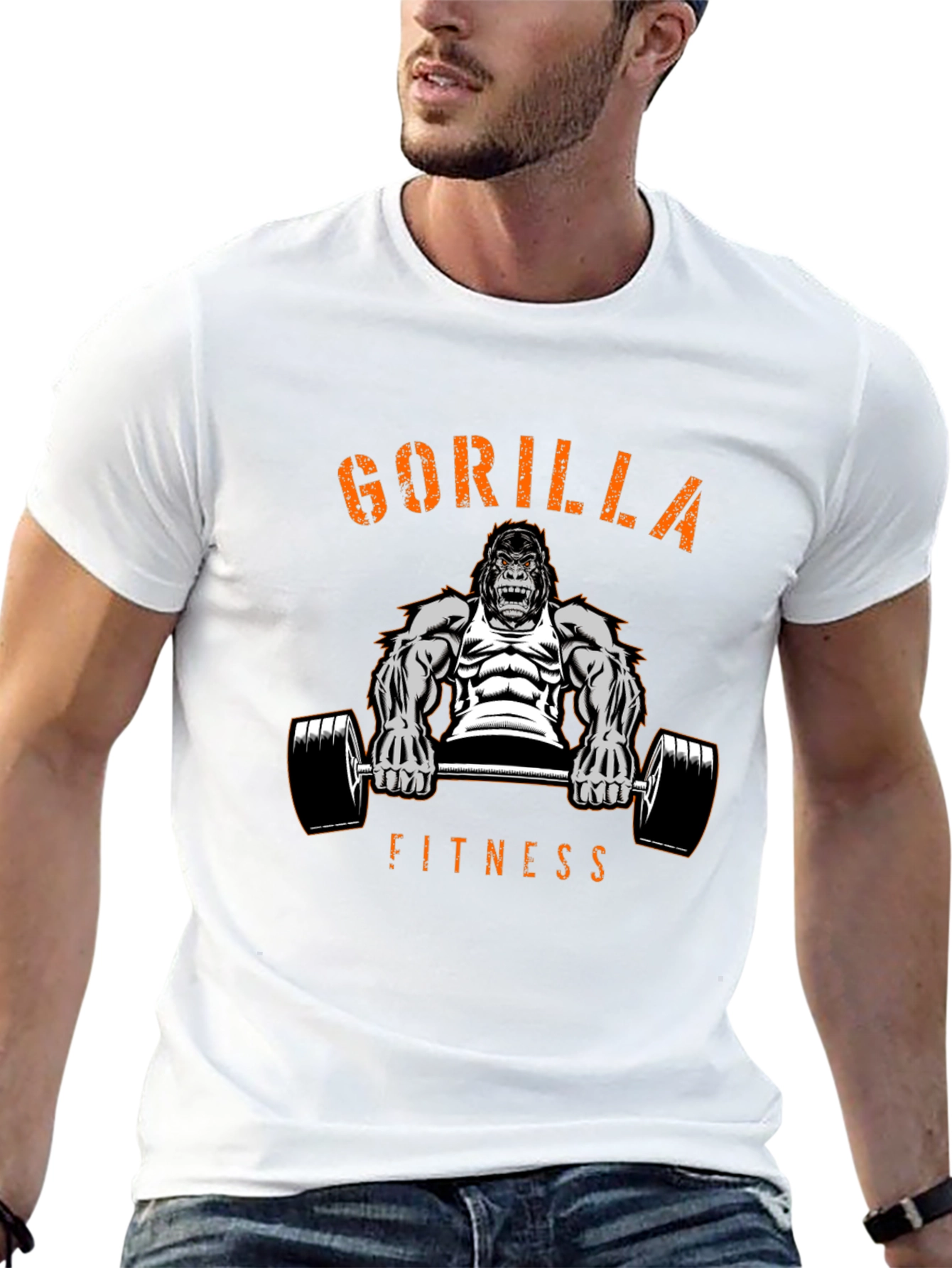 Gorilla Fitness Graphic T-Shirt - Black
