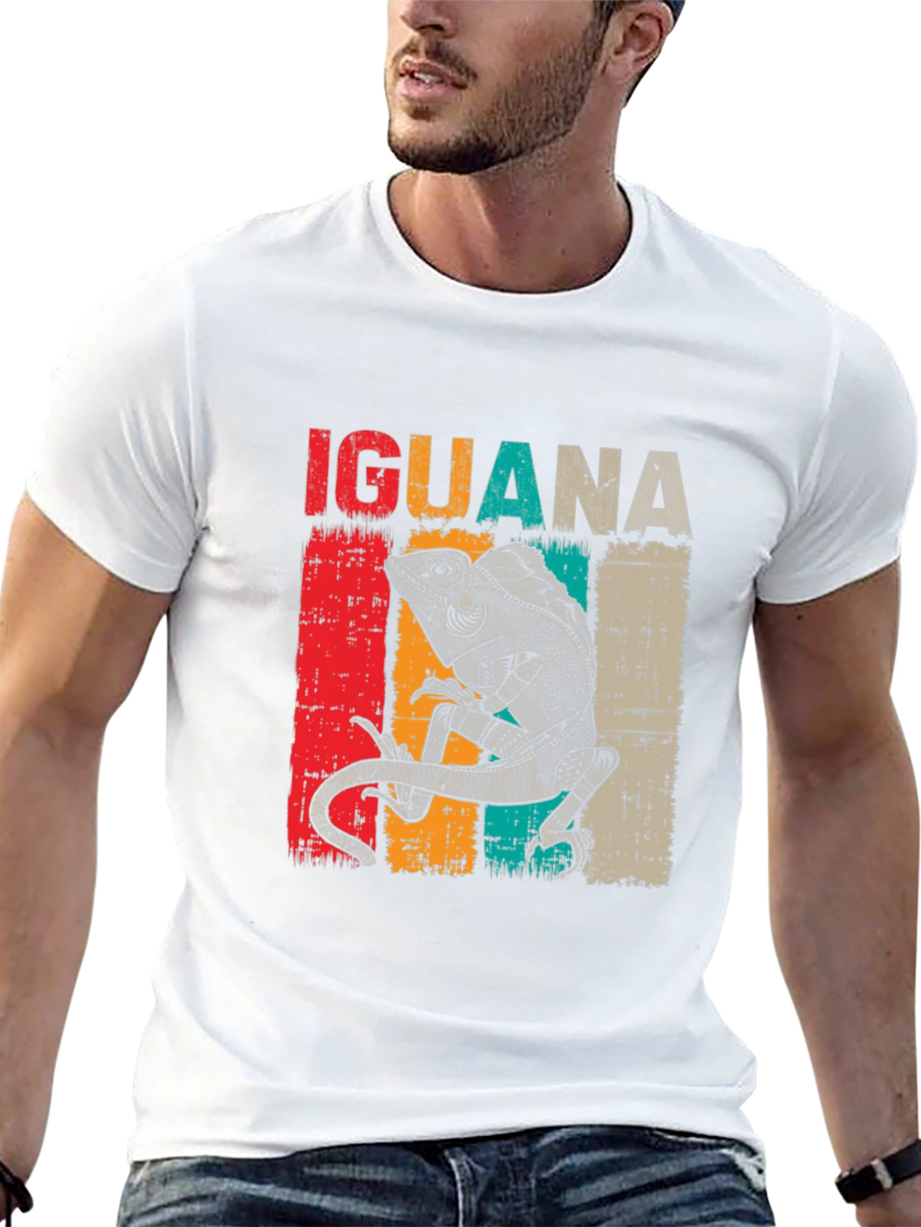 Iguana Graphic Tee - Retro Lizard Lover T-Shirt