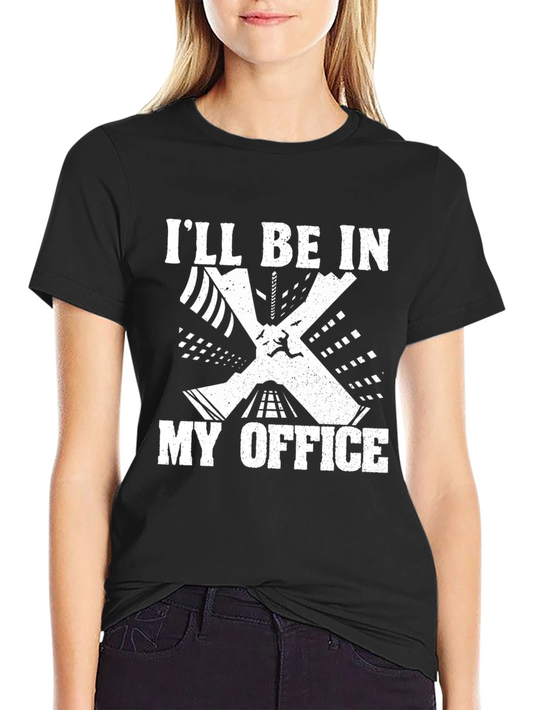 Ill Be in My Office Black T-Shirt