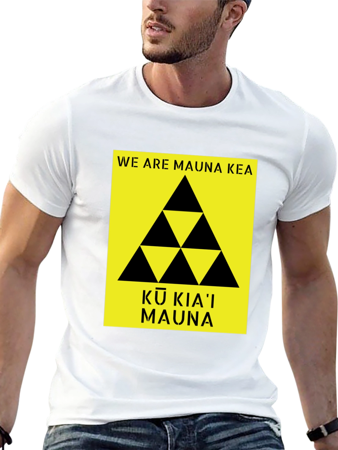 Mauna Kea T-Shirt Black Protest Design