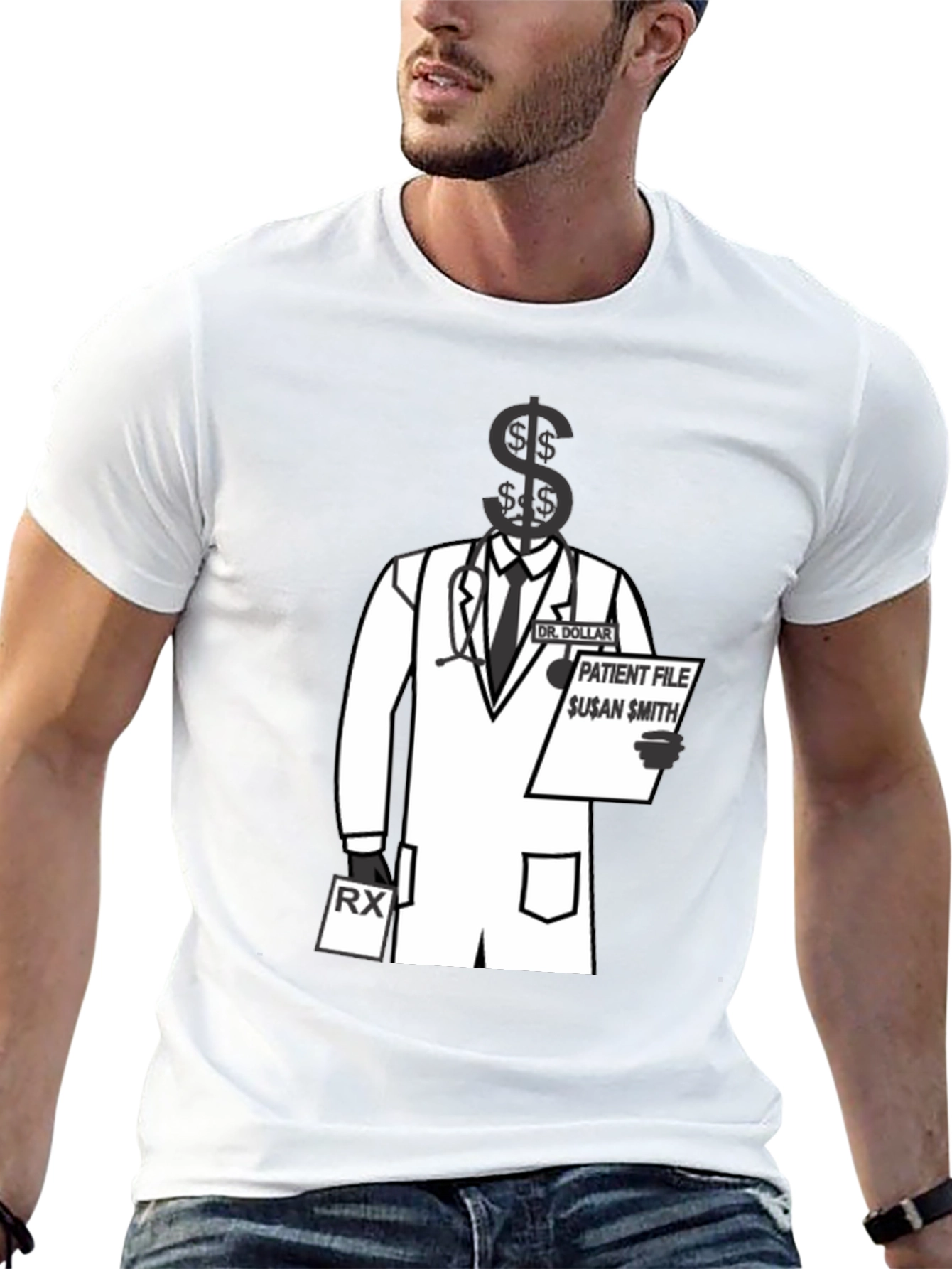 Dr. Dollar T-Shirt: Patient File Graphic Tee