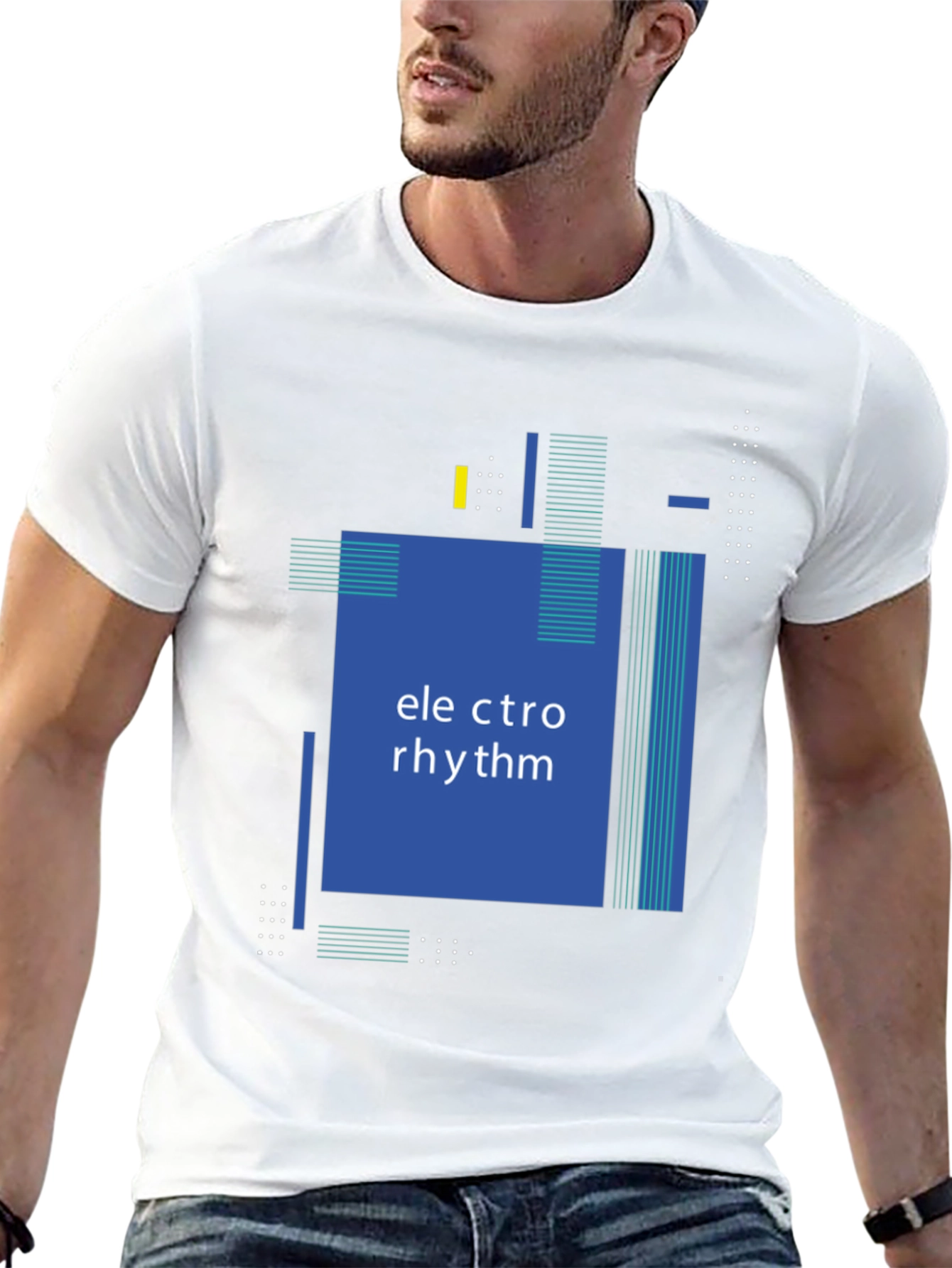 Electro Rhythm T-Shirt - Modern Graphic Design