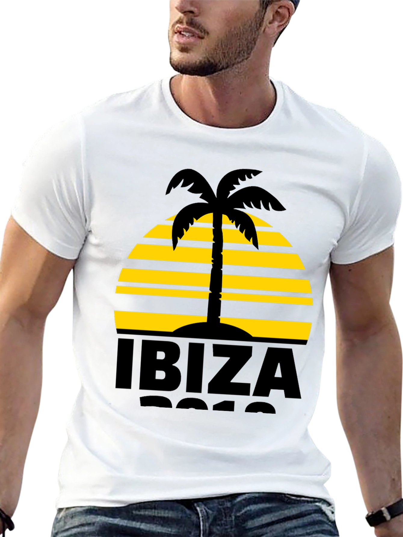 Ibiza Palm Tree Graphic Tee