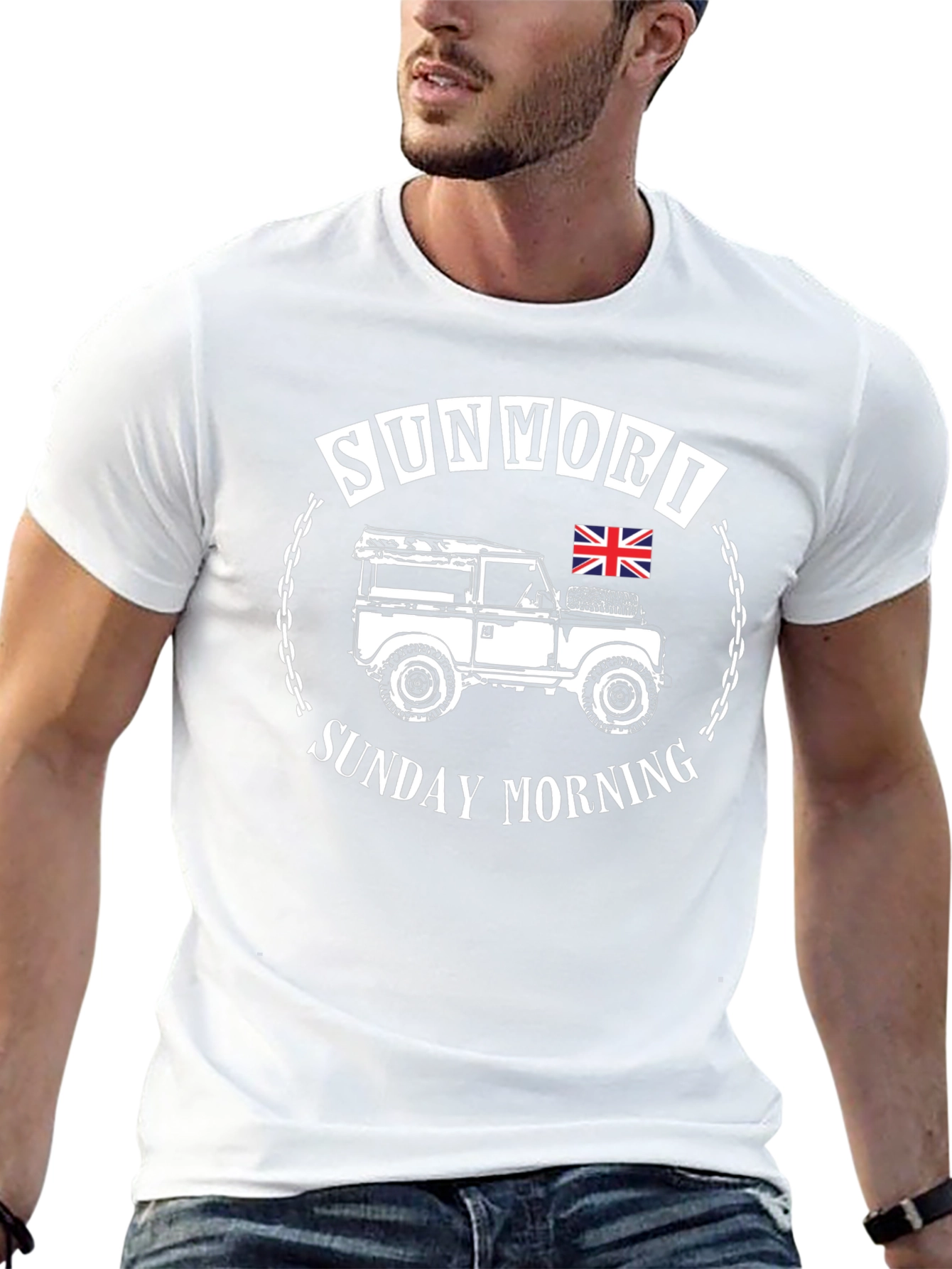 SunMori Sunday Morning Black Graphic Tee