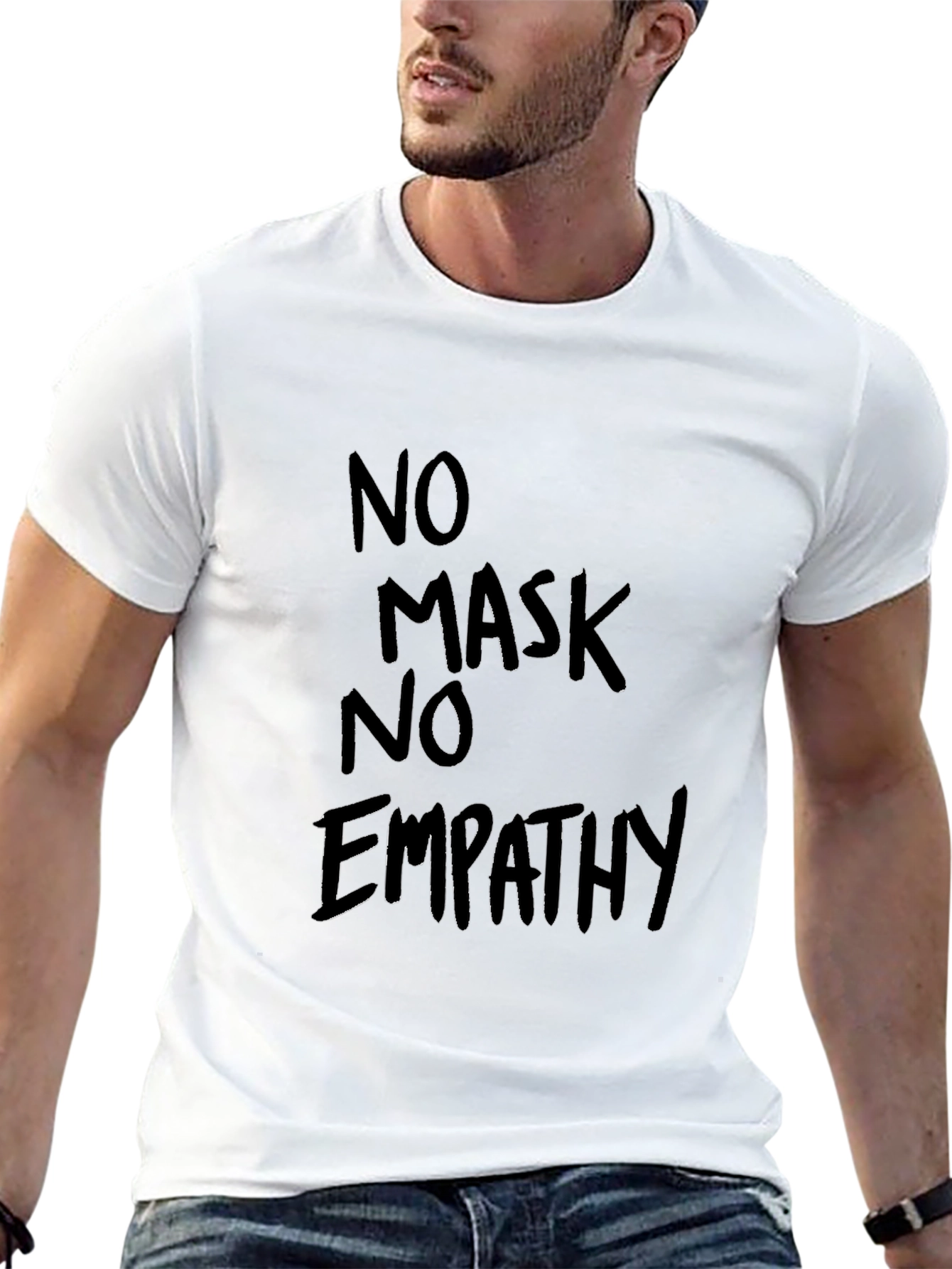 No Mask No Empathy Black Tee