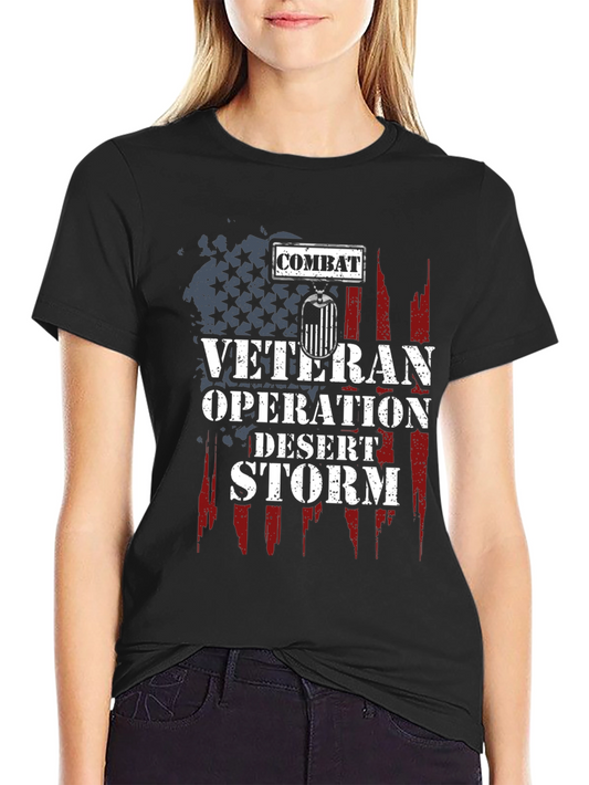 Combat Veteran Operation Desert Storm T-Shirt