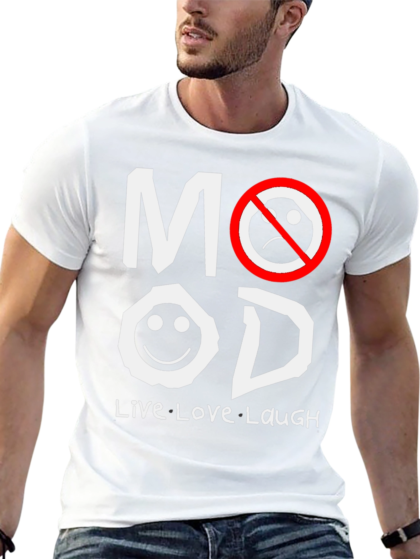 Mood T-Shirt - Live Love Laugh Graphic Tee