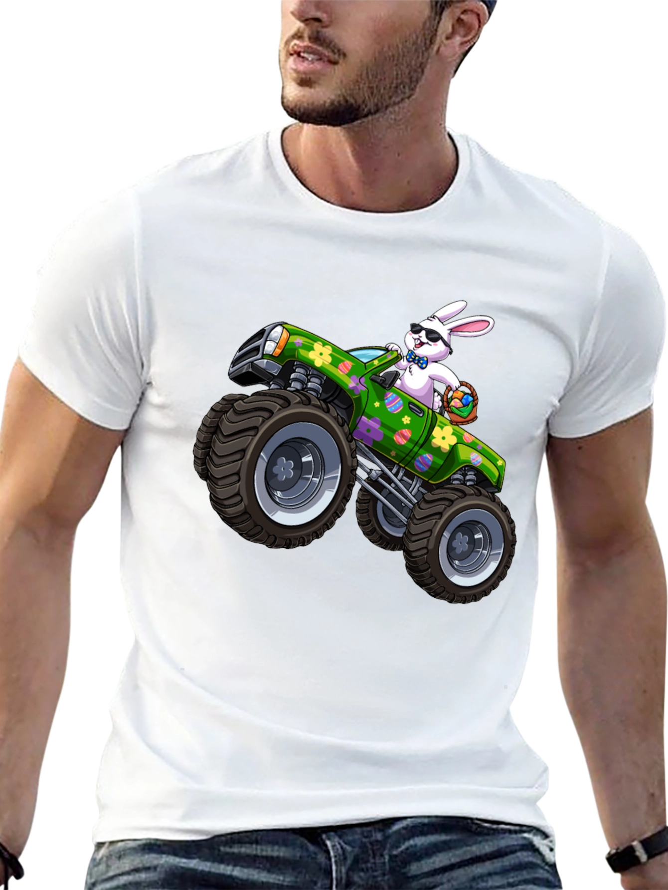 Easter Bunny Monster Truck T-Shirt