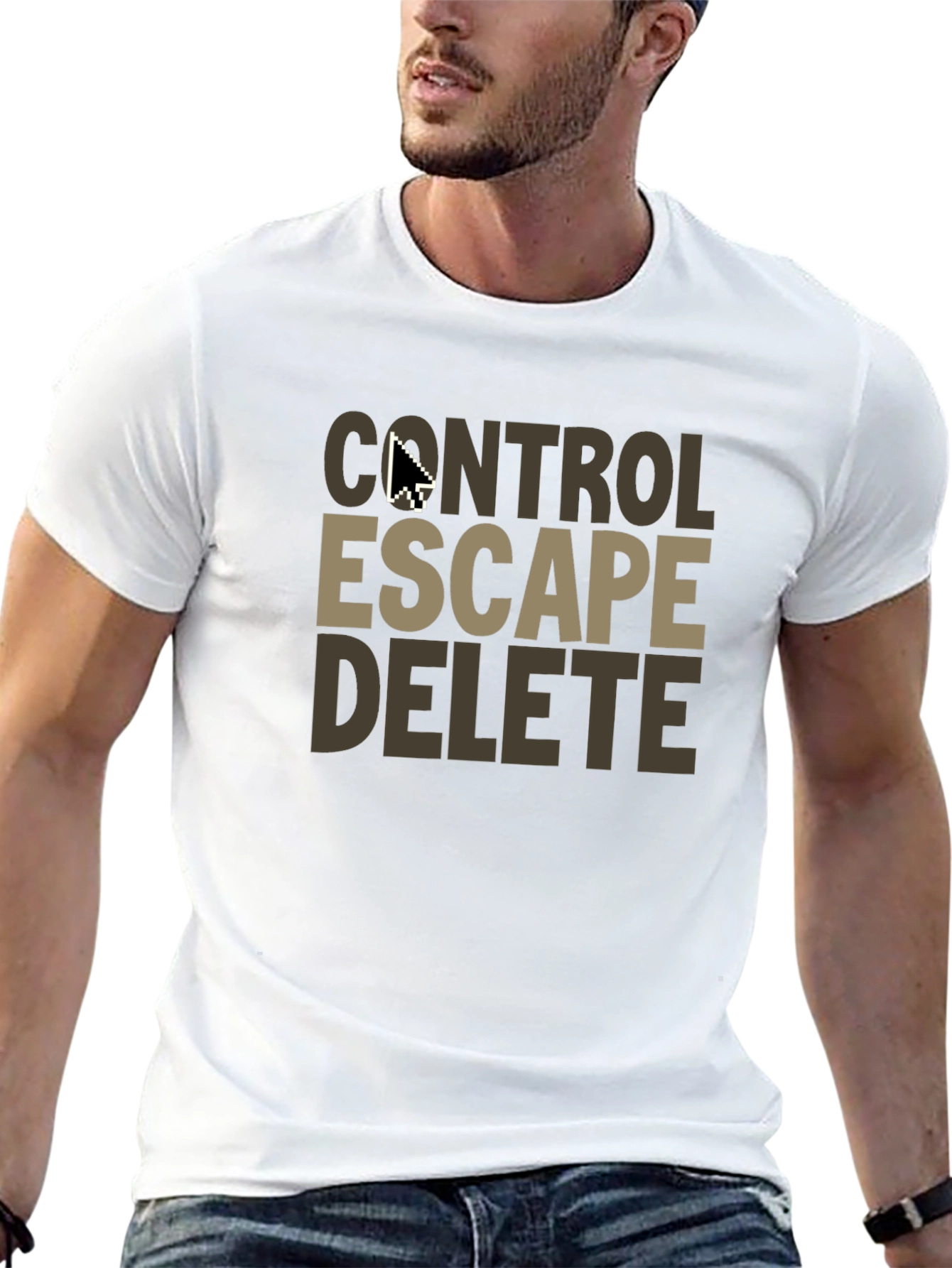 Control Escape Delete T-Shirt - Gamer Programmer Tee