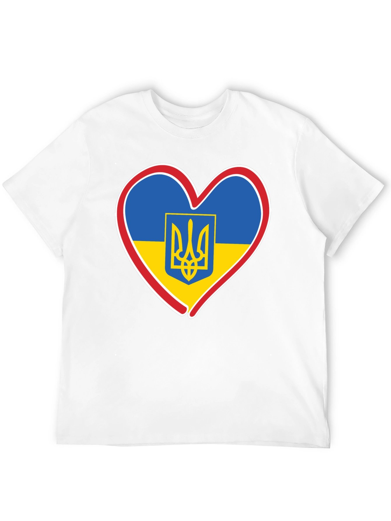 Ukraine Heart Flag T-Shirt - Show Your Support!